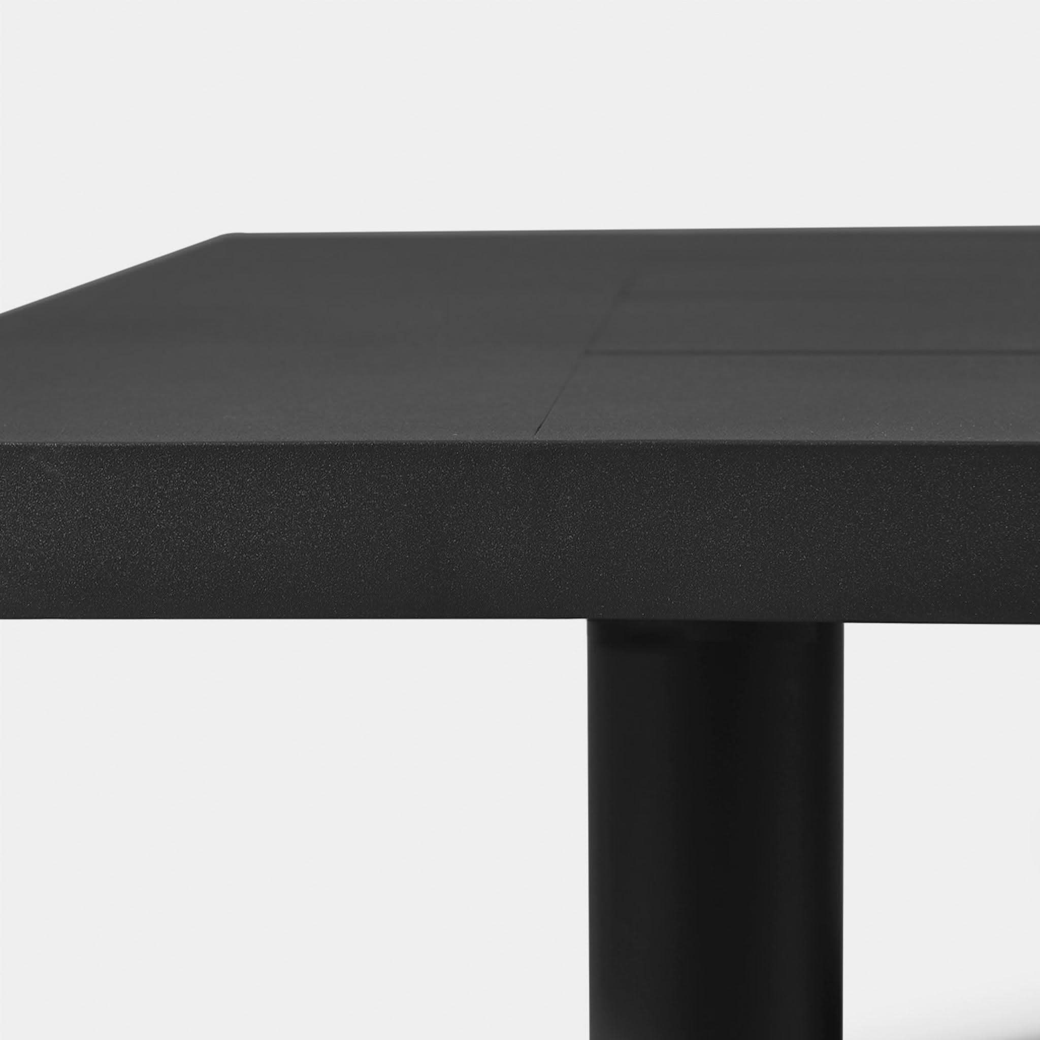 Modern Breeze XL Aluminum Coffee Table - Lightweight & Durable Indoor/Outdoor Furniture for Living Room, Patio, or Garden Decor