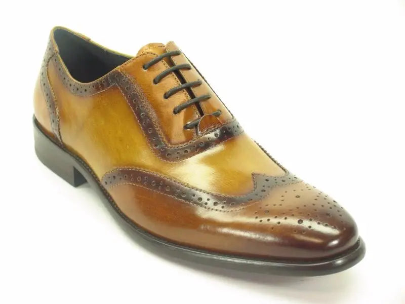 Premium Handcrafted Wingtip Medallion Oxford Dress Shoes for Men - Classic Business & Formal Occasions