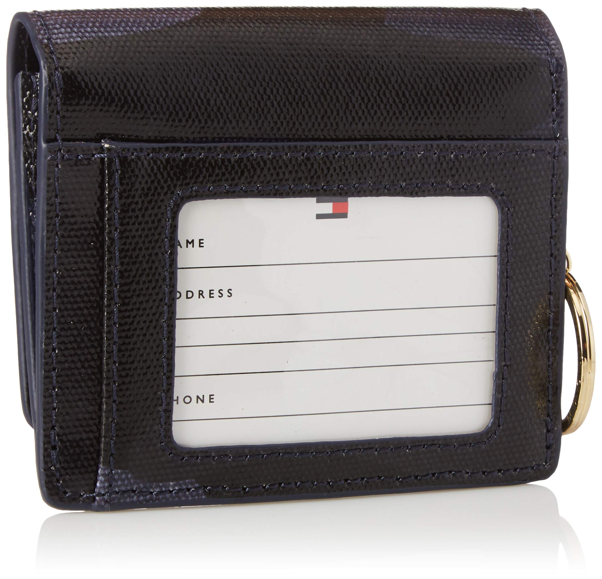 Tommy Hilfiger Women's Serif Coin Purse - Stylish Leather Wallet for Credit Cards & Cash - Perfect for Everyday Use, Travel & Gifts