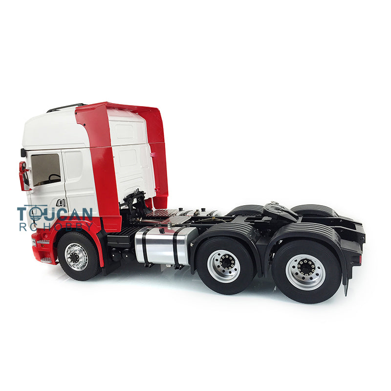 1/14 Scale LESU RC 6x6 Metal Chassis Tractor Truck Model - DIY Off-Road Simulation Vehicle with Painted Cabin, Lock Differential & Servo Motor - Perfect for Hobbyists and RC Enthusiasts (Ideal for Crawling, Trail Adventures & Collection Display)