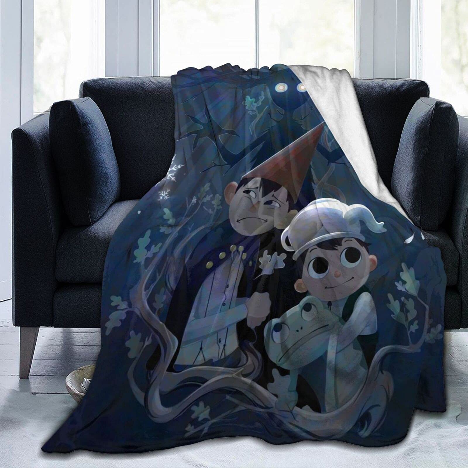 Over The Garden Wall Blanket - Ultra Soft Flannel Throw Blanket for Adults & Kids - 50x40 Inch Lightweight Warm Cozy Blanket for Bed, Couch, Chair, Travel, Camping & Movie Nights