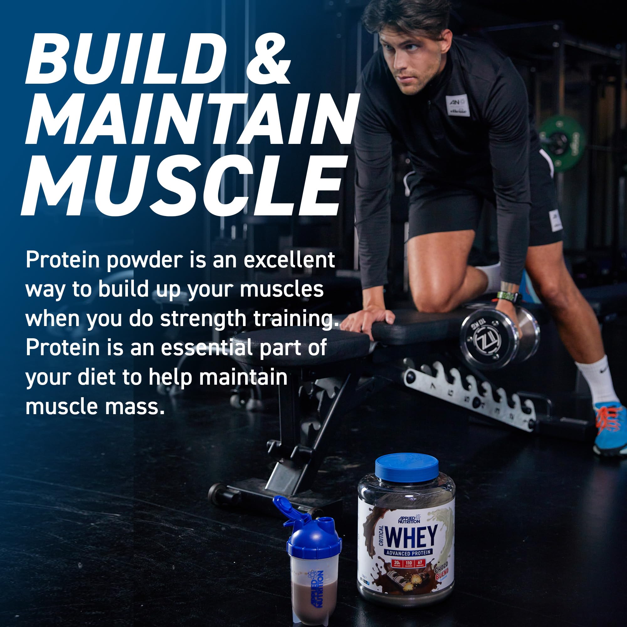 Applied Nutrition Critical Whey Protein Powder - 450g for Muscle Recovery & Growth | Post-Workout & Fitness Supplement