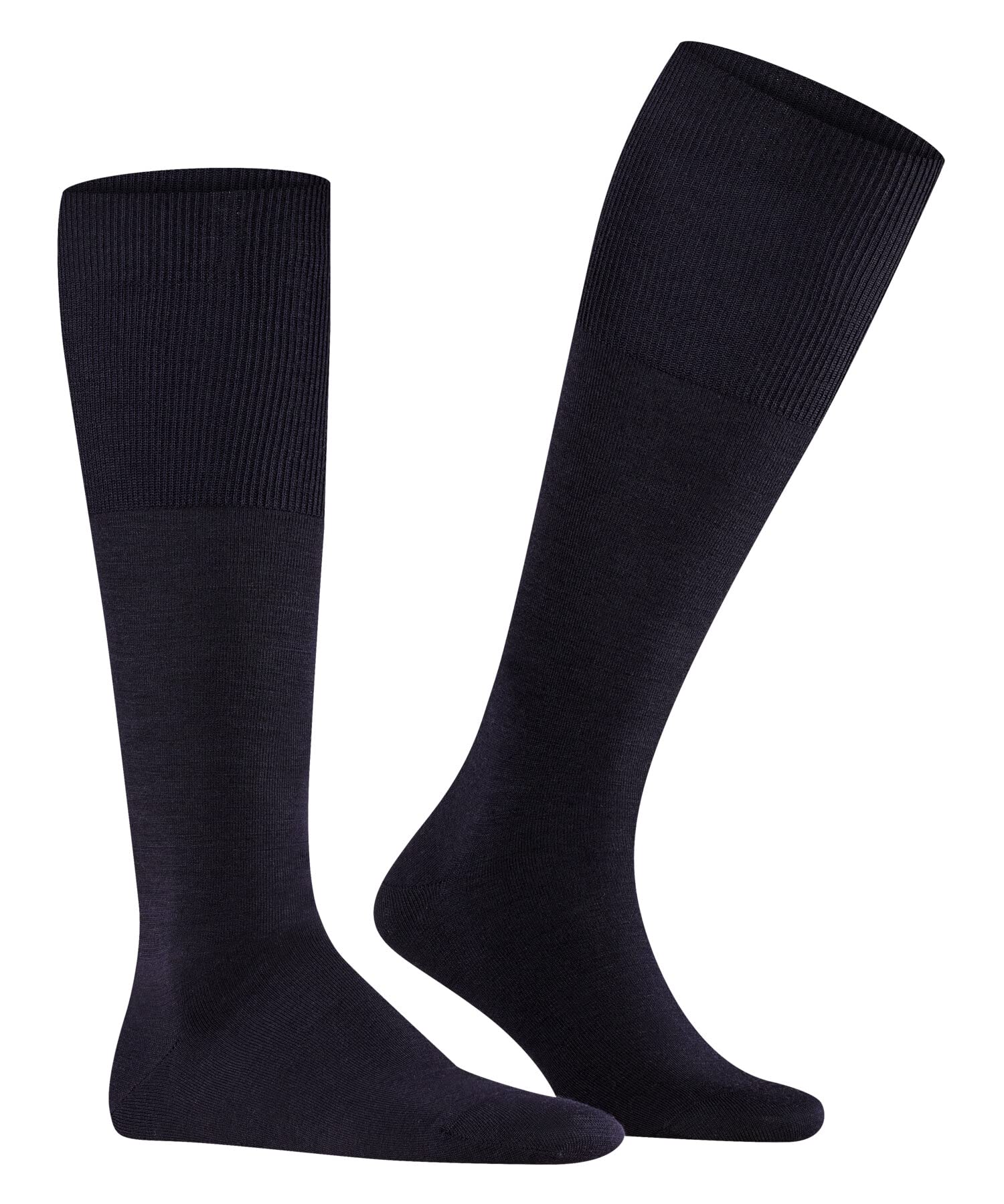 FALKE Men's Knee-High Dress Socks - Breathable Merino Wool & Cotton Blend for Business Travel & Office Wear - Comfortable Formal Socks for Work, Airport Security & Leisure Activities - 1 Pair