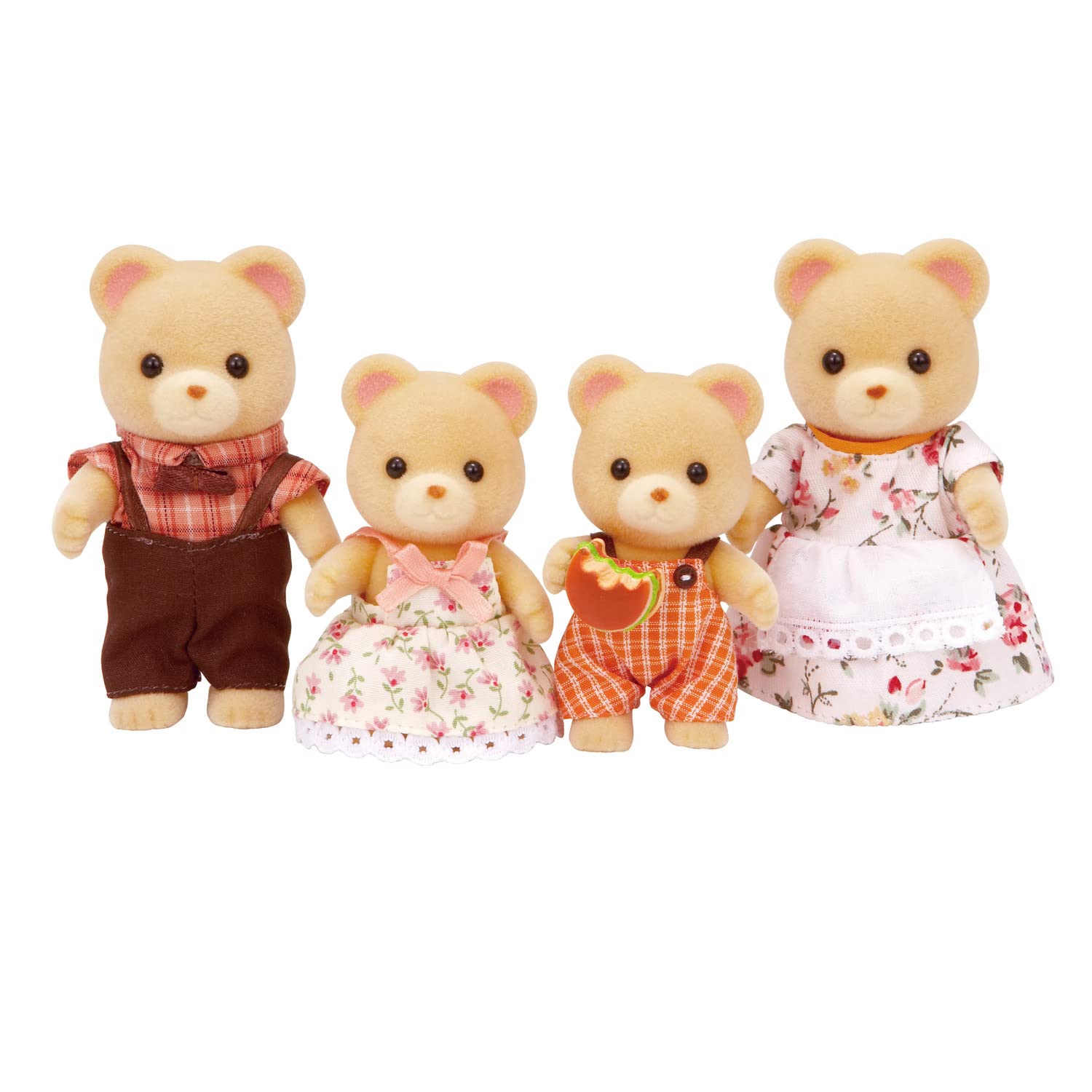 Calico Critters Cuddle Bear Family - 4-Piece Collectible Dollhouse Figures & Stuffed Animal Toys for Kids | Perfect for Pretend Play, Gift Giving & Nursery Decor