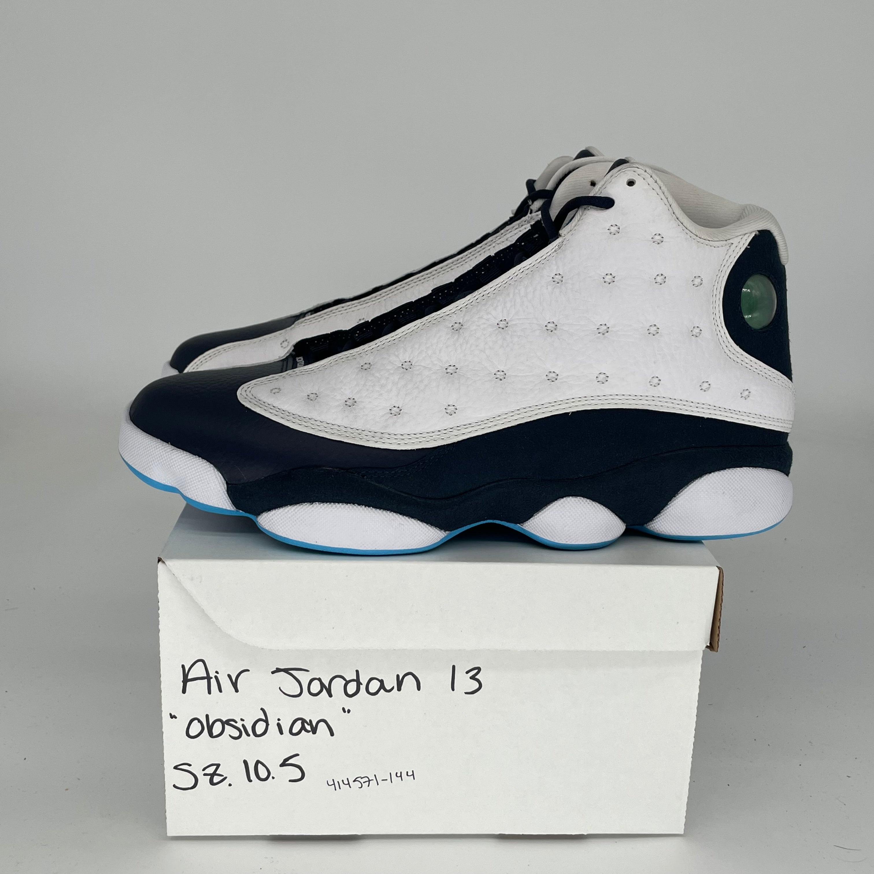 AIR JORDAN 13 OBSIDIAN Men's Basketball Shoes Size 10.5 - 414571-144 | Retro Sneakers for Running, Training & Streetwear Fashion