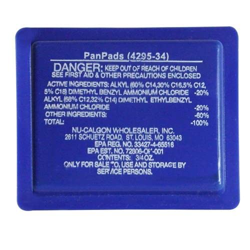 Case of (12) Nu-Calgon PanPads-5 / PanPads 4295-34 HVAC Condensate Pan Treatment Pads - Up to 5 Tons Capacity - Ideal for AC Units, Air Handlers & Commercial HVAC Systems