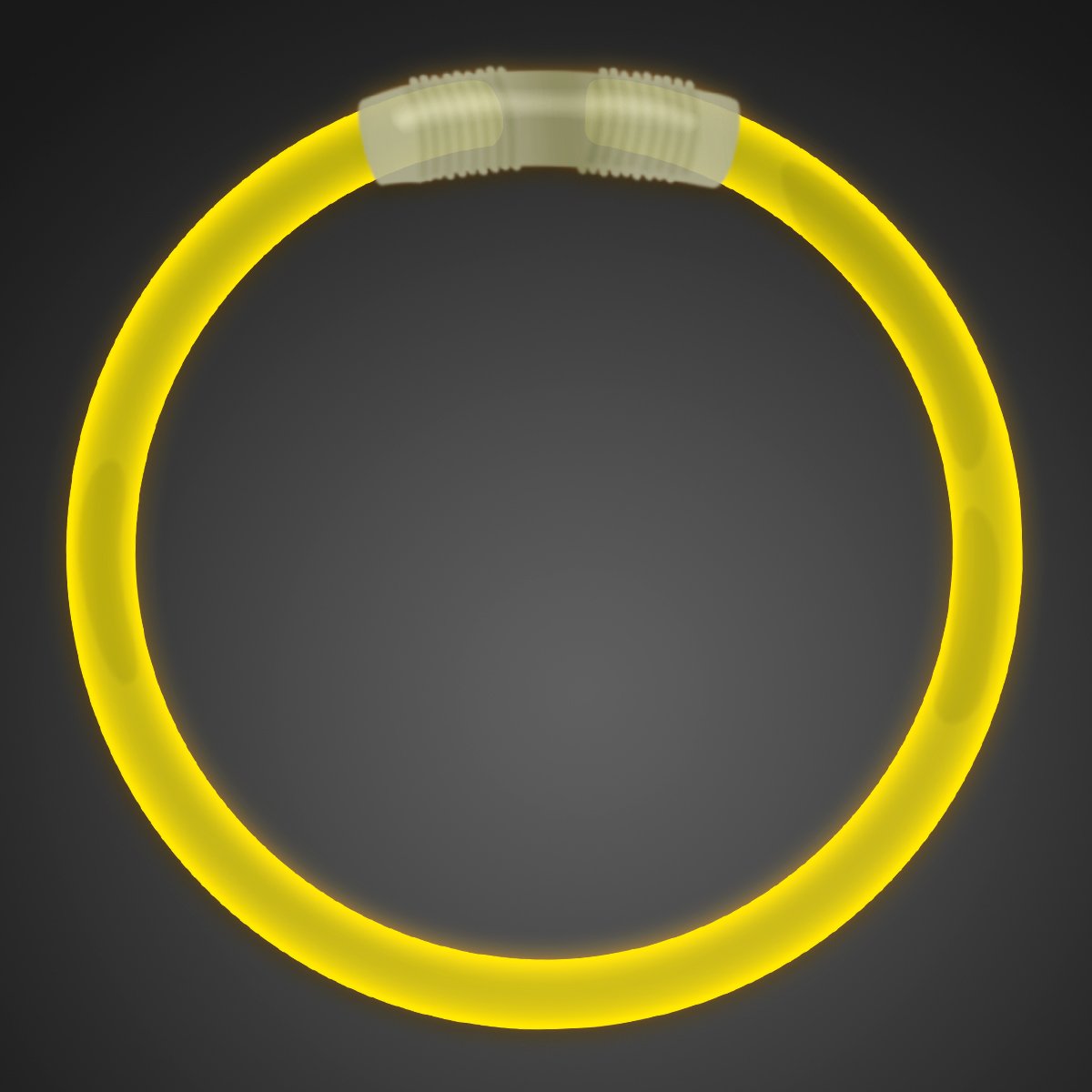 Premium Glow Bracelets - 8 Inch Yellow Flashing LED Party Bracelets (Pack of 100) for Raves, Concerts, Festivals & Night Events