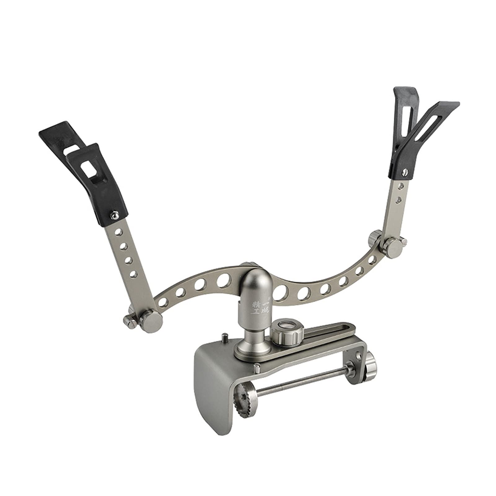 **Adjustable Fishing Stand Raft Bracket - Multifunctional Bridge & Boat Fishing Rod Holder for Bamboo Rafts & Row Boats - Perfect for Kayak, Canoe, and Shore Fishing**