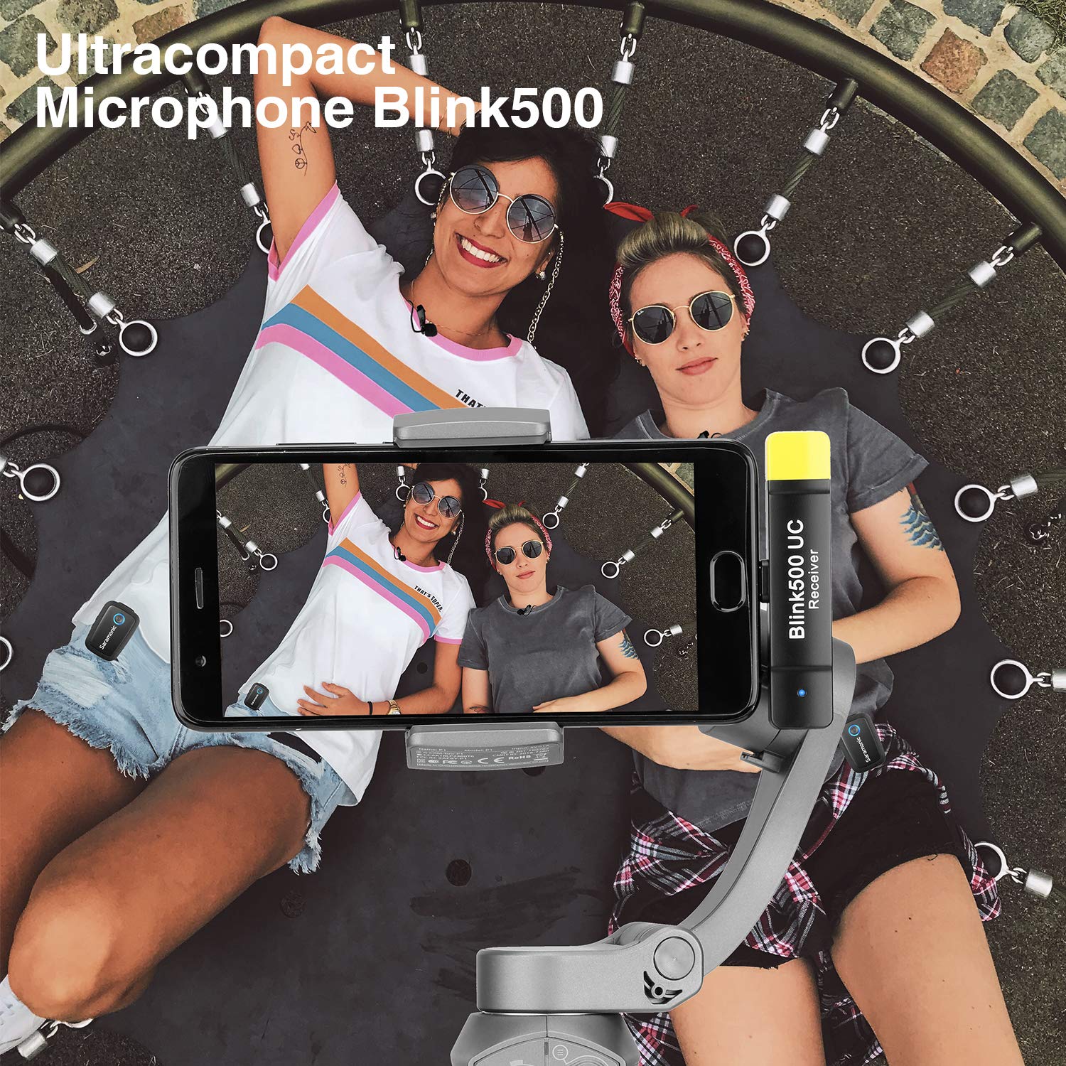 Saramonic Blink500 B5 2.4GHz Wireless Lavalier Microphone System - Ultra Compact USB-C Receiver for Android, iPhone, DSLR | Perfect for YouTube, Vlogging, Live Streaming & Interviews