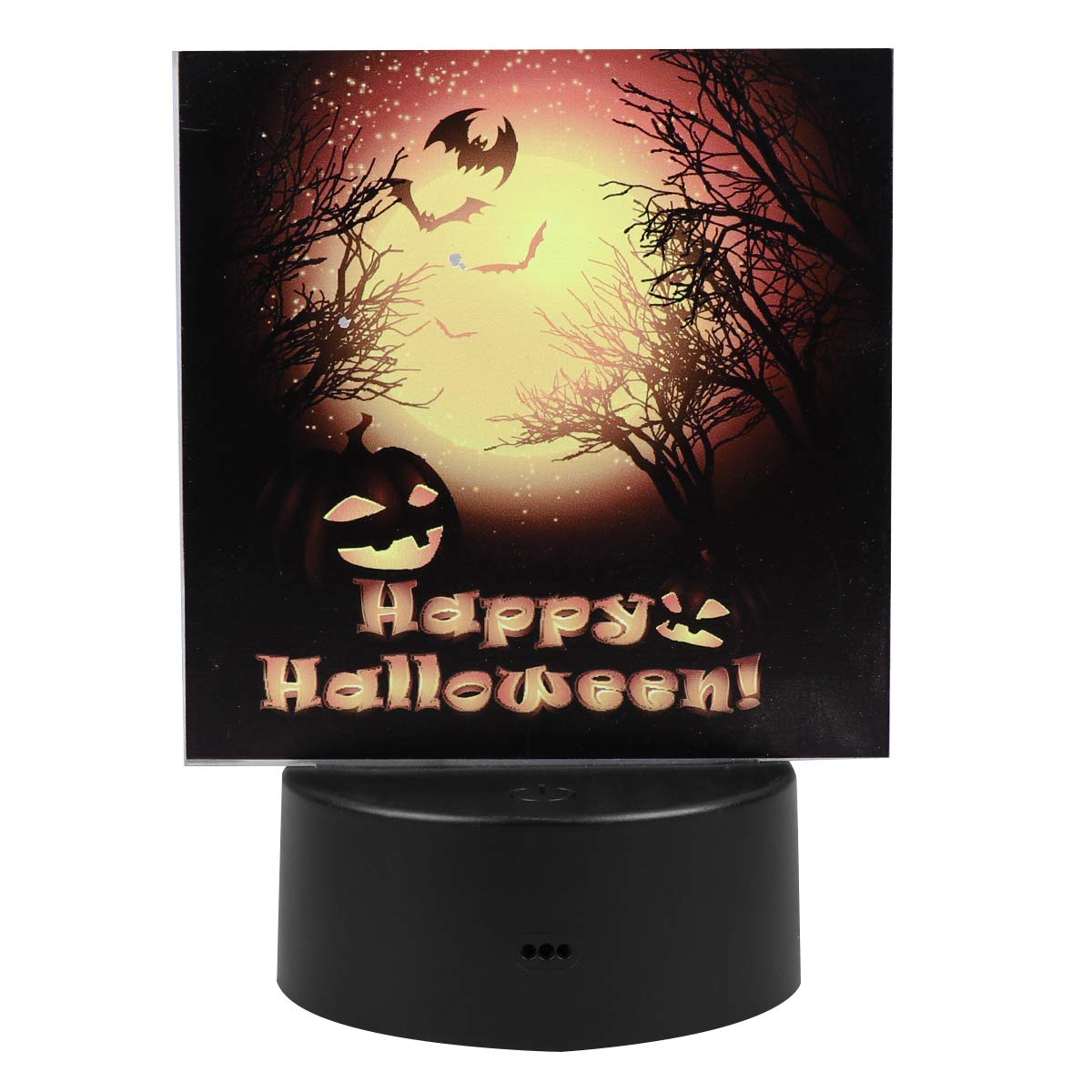 PRETYZOOM Halloween Bat Night Light - Spooky LED Table Lamp for Bedroom, Desktop, Party Decor | Battery-Free Halloween Home Decoration Gift | Perfect for Halloween Parties, Home Decor & Night Light Scenes