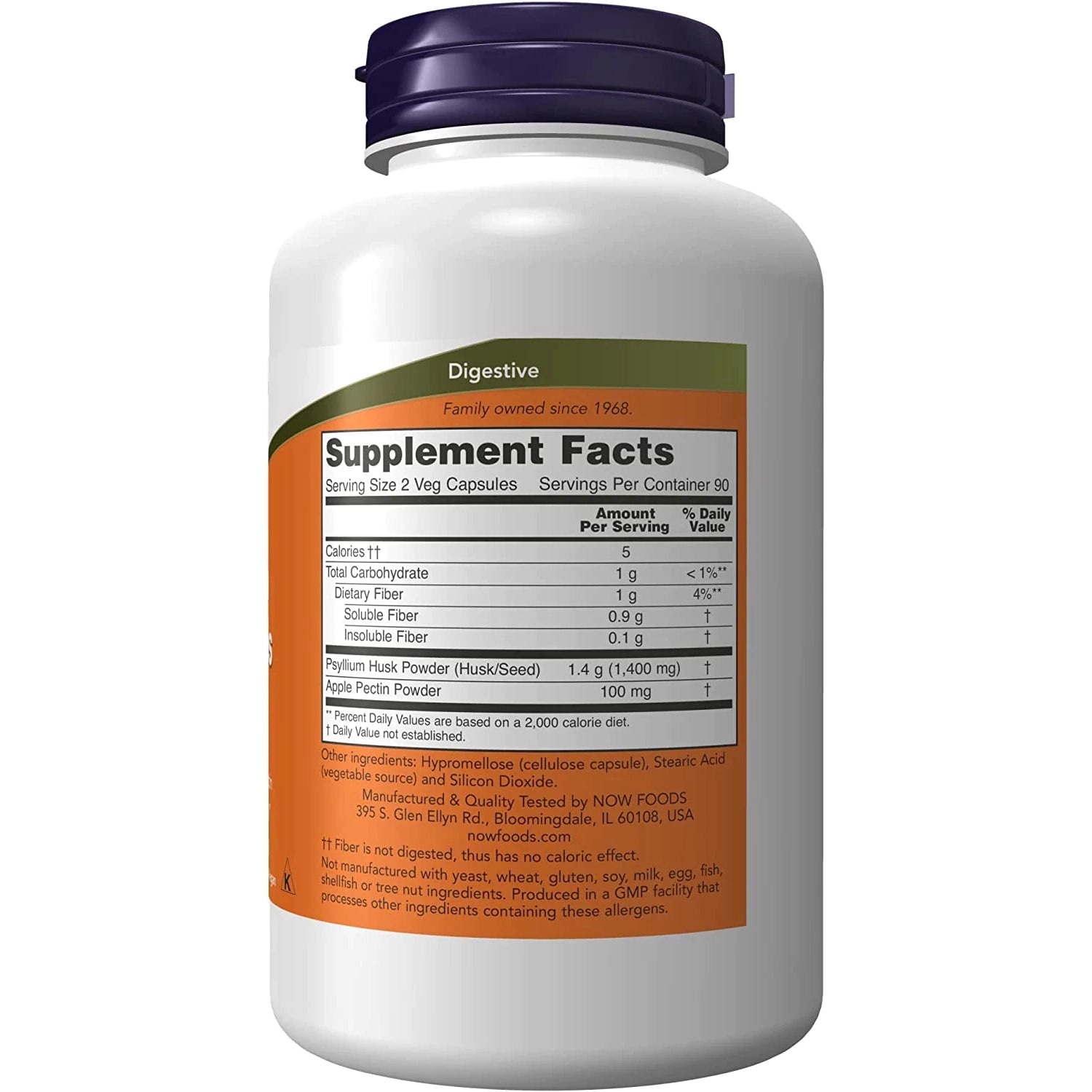 NOW Psyllium Husk Capsules 700mg - Natural Fiber Supplement for Digestive Health & Weight Management - Supports Colon Cleansing & Regularity - Perfect for Keto, Low-Carb Diets & Daily Wellness Routine