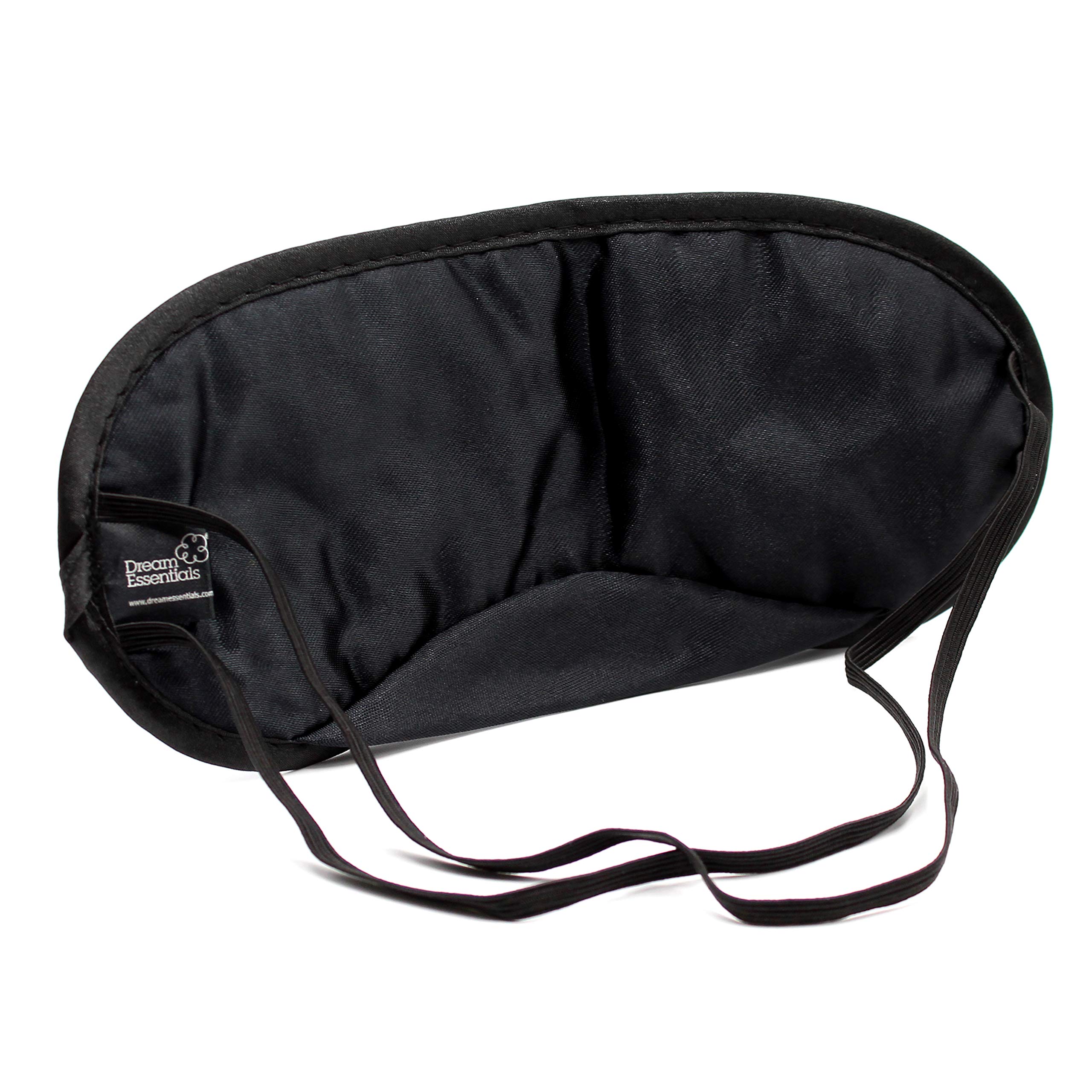 Dream Essentials Snooz Silky Soft Sleep Mask Value Pack - 50 Black Eye Masks for Sleeping, Travel & Relaxation - Block Light for Better Sleep at Home, on Planes or During Naps