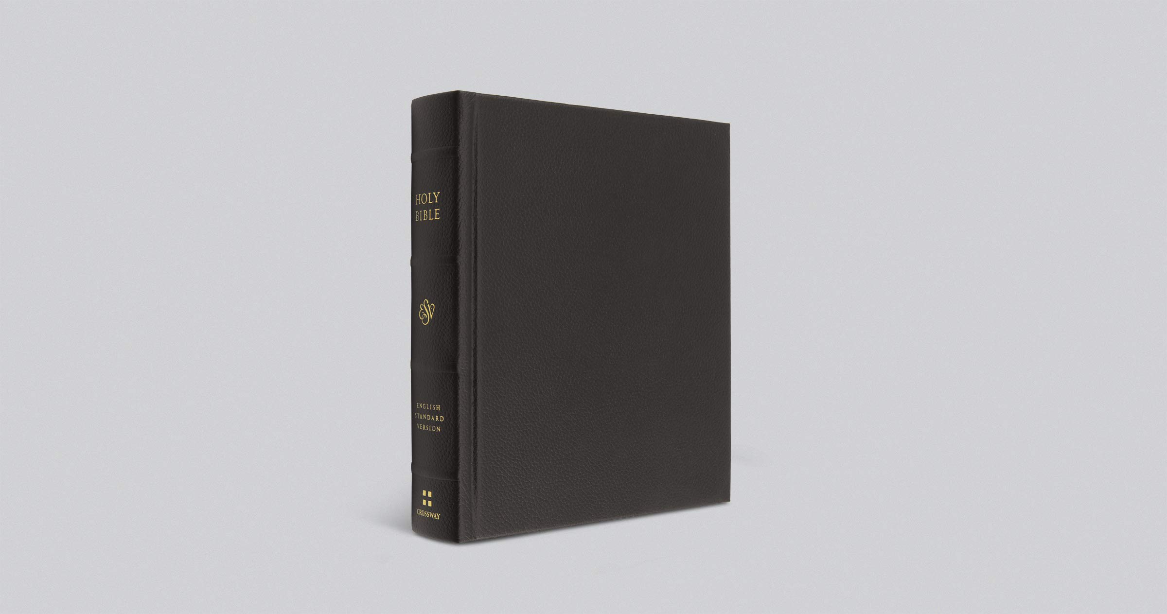 ESV Journaling Bible - Premium Buffalo Leather Cover, Deep Brown - Perfect for Bible Study, Note-Taking & Personal Reflection