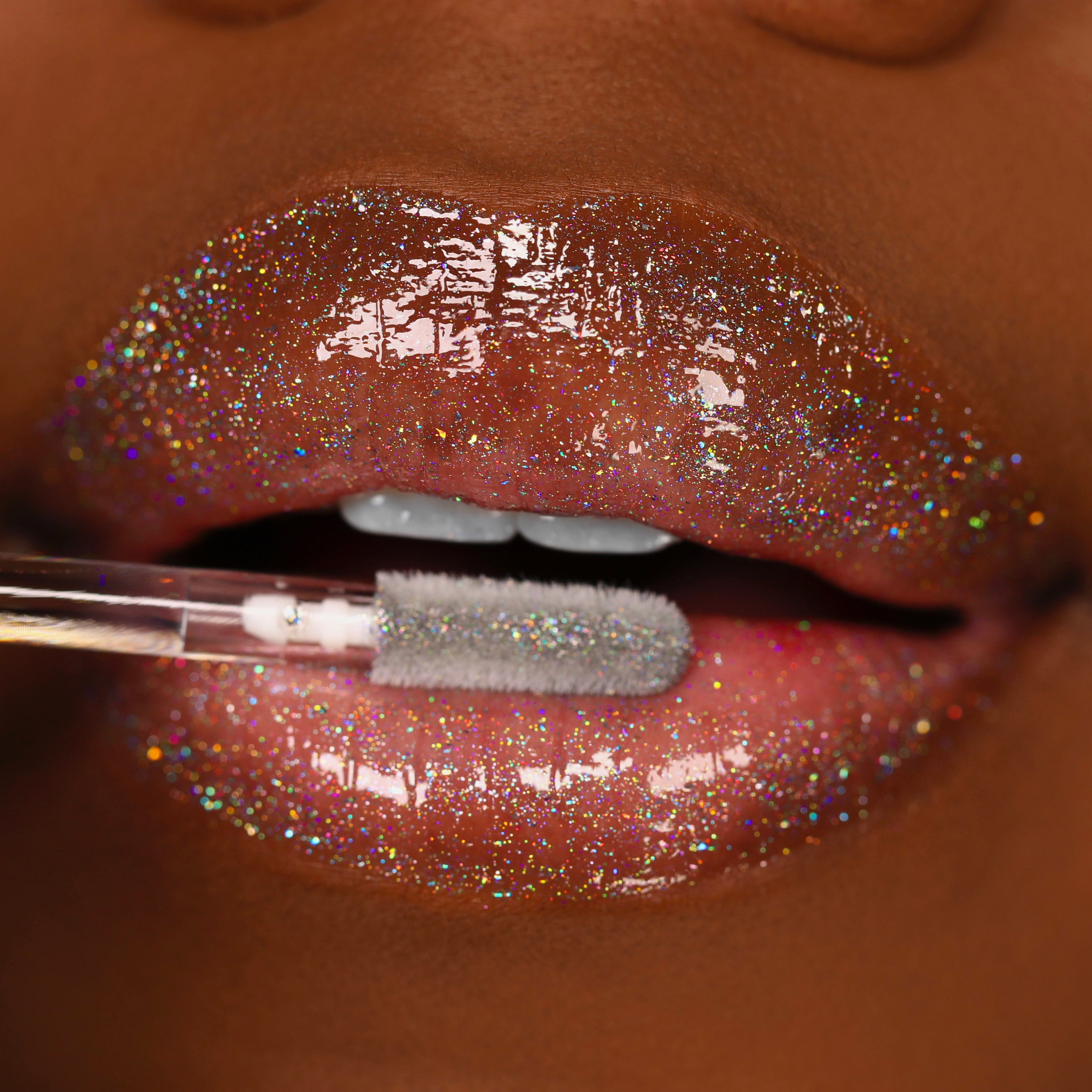 Holographic Lip Gloss Trio Set - Shiny, Long-Lasting & Non-Sticky Lip Gloss for Women - Perfect for Parties, Date Nights & Everyday Wear