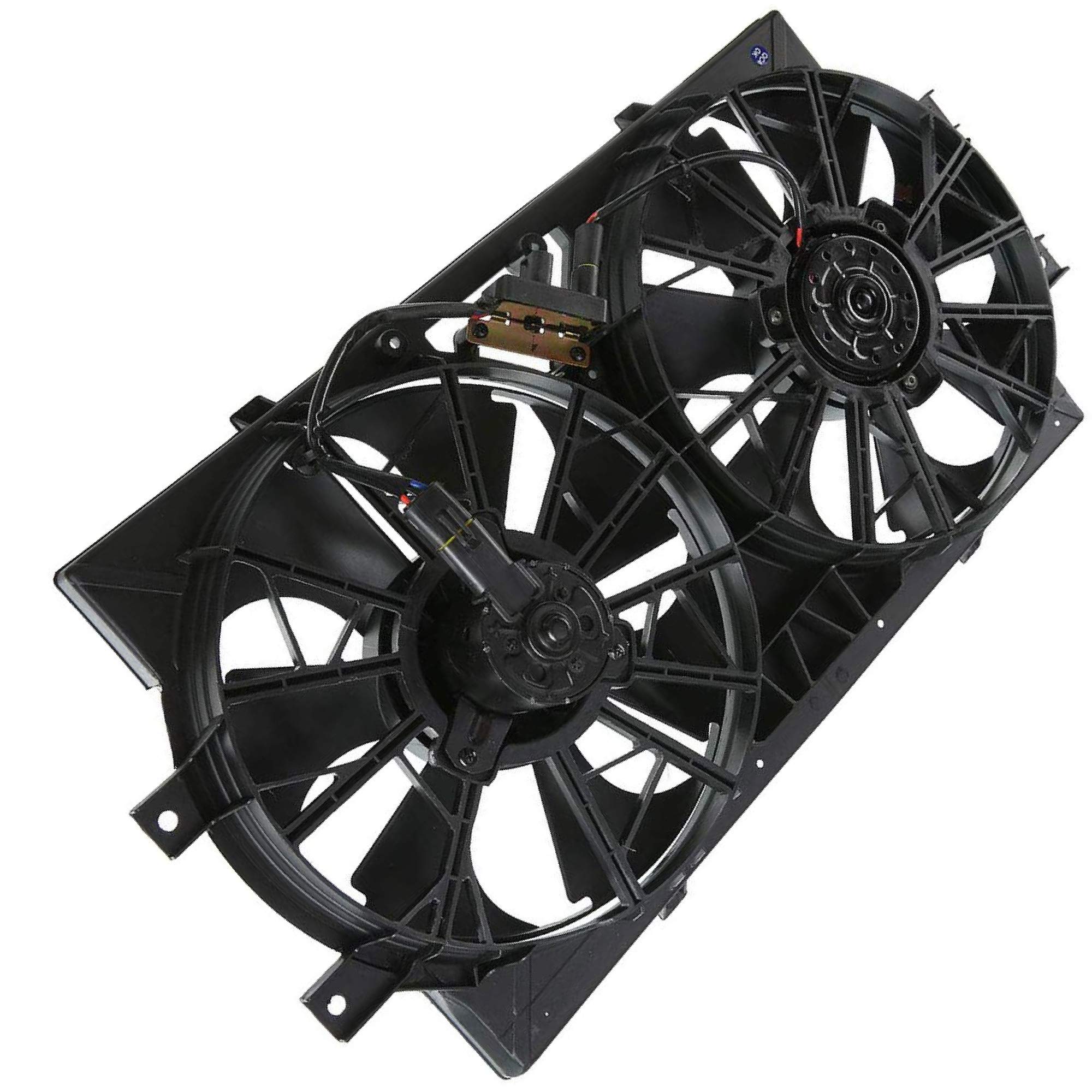 BOXI 620-004 Dual Radiator A/C Condenser Cooling Fan Assembly - Compatible with Chrysler Concorde 1993-1997, LHS 1994-1997, New Yorker 1994-1996, Dodge Intrepid 1993-1997, Eagle Vision 1993-1997 - Perfect for Engine Cooling & AC System Repair | Replaces OEM Part #4596212, 620160