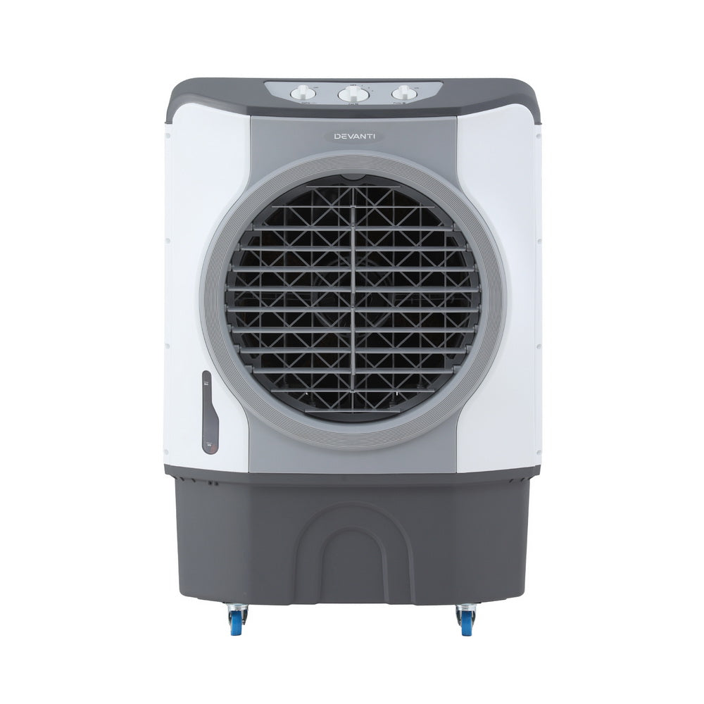 Devanti 45L Evaporative Air Cooler - Portable Commercial Air Conditioner for Large Rooms, Warehouses & Outdoor Use