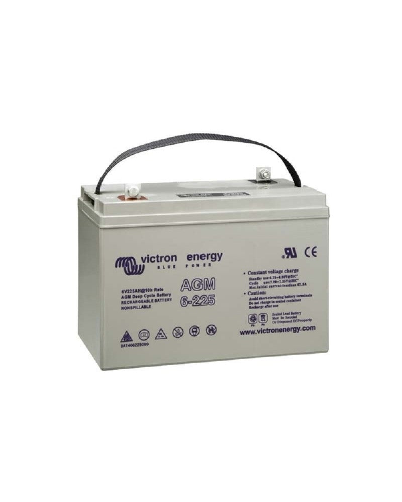 Victron Energy 6V 240Ah AGM Deep Cycle Battery for Solar Power, Marine & RV - High Performance Rechargeable Battery for Off-Grid Systems