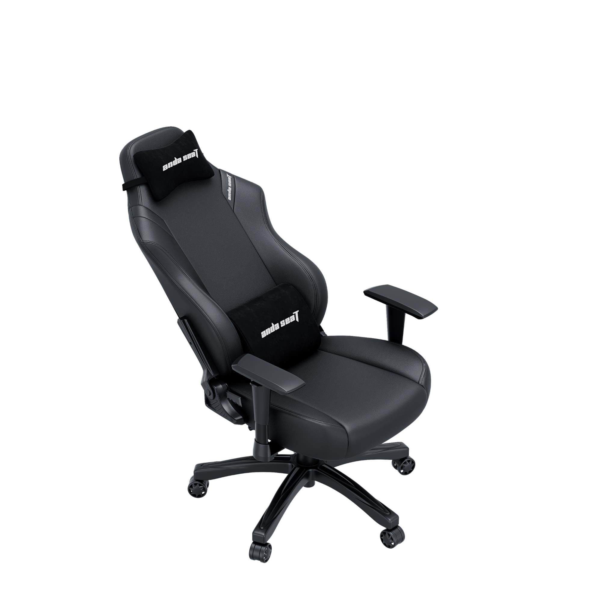 Anda Seat LUNA PVC Gaming Chair - Ergonomic Racing Style Video Game Chair with Adjustable Height & Lumbar Support - Perfect for PC, PS5, Xbox Gaming & Home Office (Black)