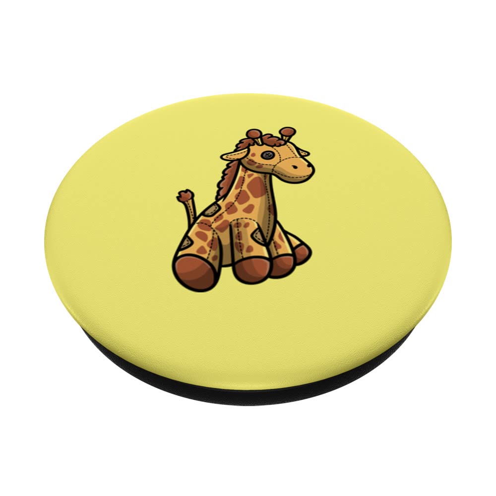 Cute Giraffe Plush Stuffed Animal PopSockets Swappable PopGrip - Perfect for Phone Cases, Laptops & DIY Accessories | Soft Plush Toy for Kids & Adults | Fun Gift Idea for Birthdays & Holidays