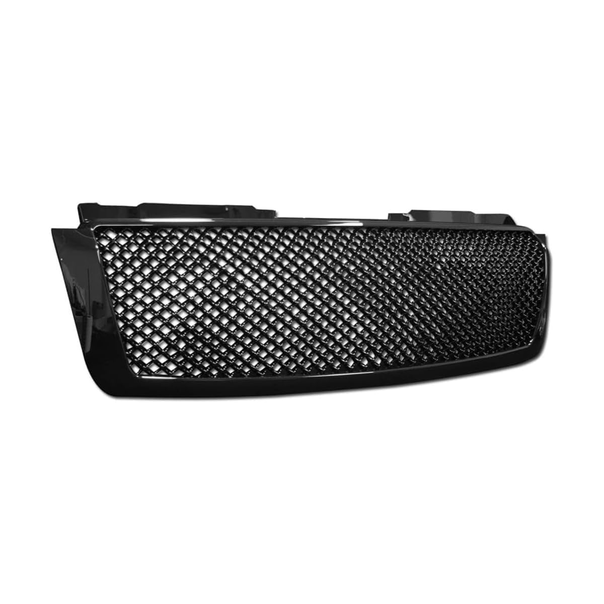 ABS Black Front Grille Mesh Hood Bumper Cover for 2007-2014 Chevy Tahoe Suburban Avalanche - Durable Replacement Part for Off-Roading & Truck Customization