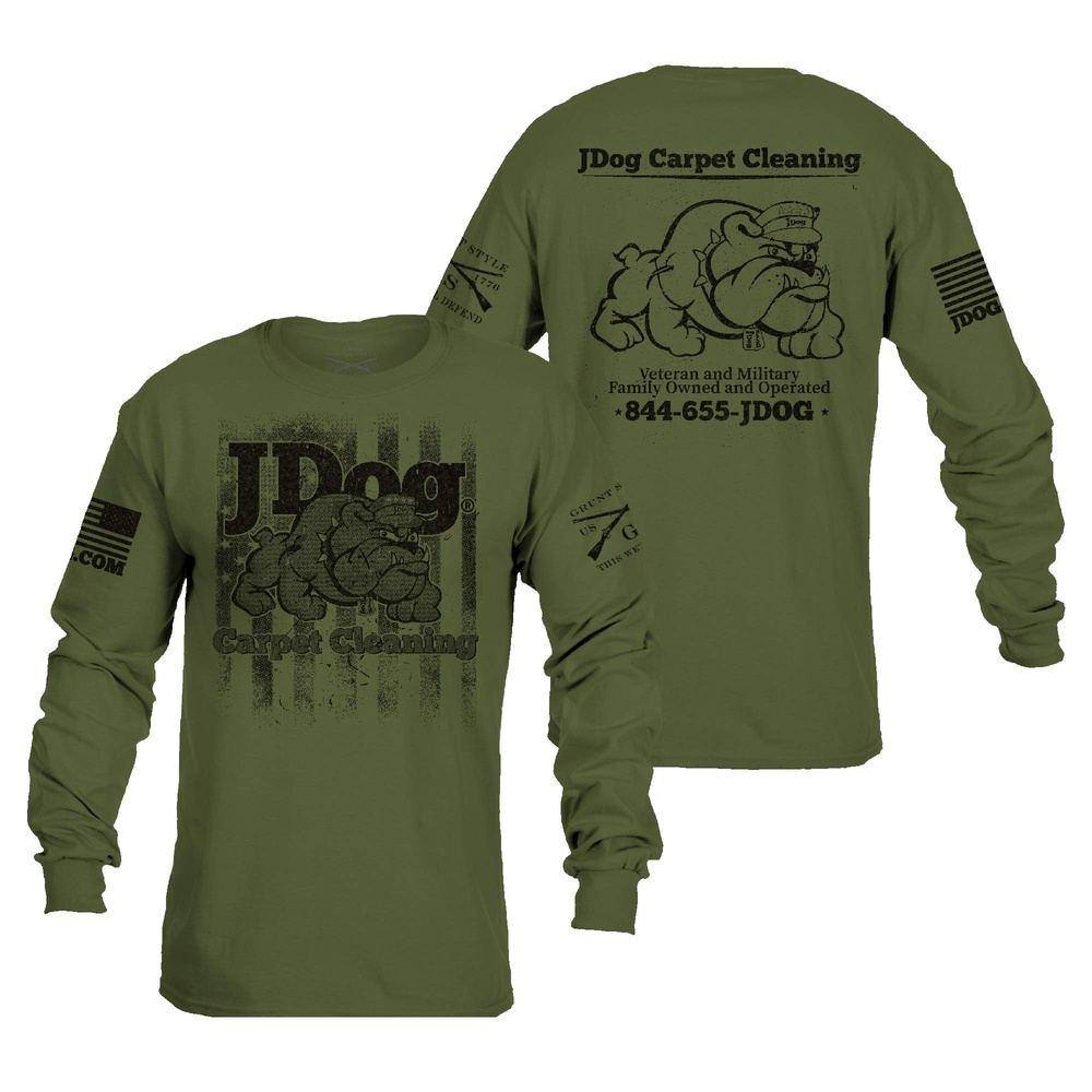 JDog Carpet Cleaning Long Sleeve Shirt - Durable Workwear for Professional Carpet Cleaners & Home Cleaning - Perfect for Indoor/Outdoor Cleaning Jobs & DIY Home Maintenance