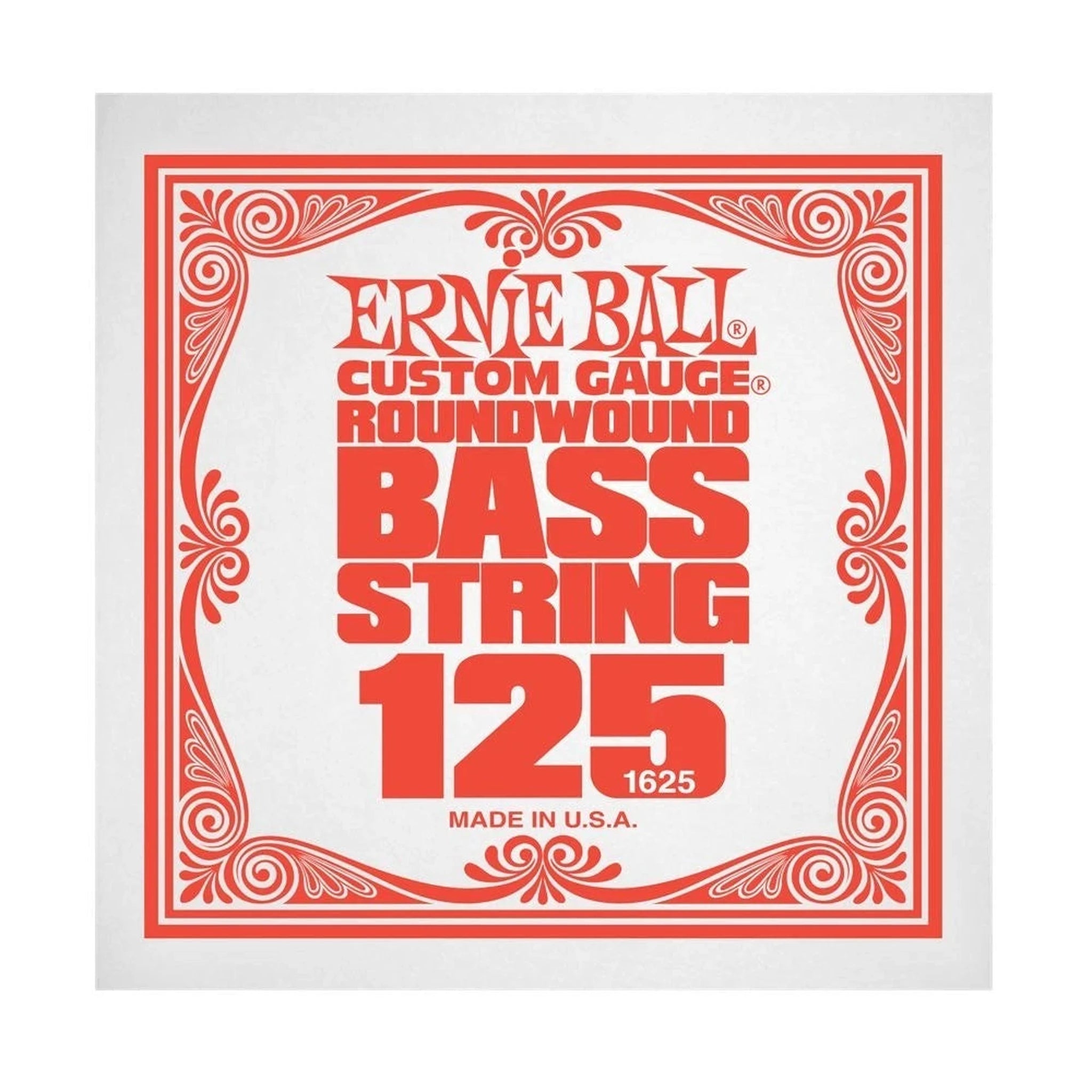 Ernie Ball P01625 Nickel Wound Roundwound Electric Bass Strings .125 Gauge - Perfect for Rock, Jazz & Studio Recording