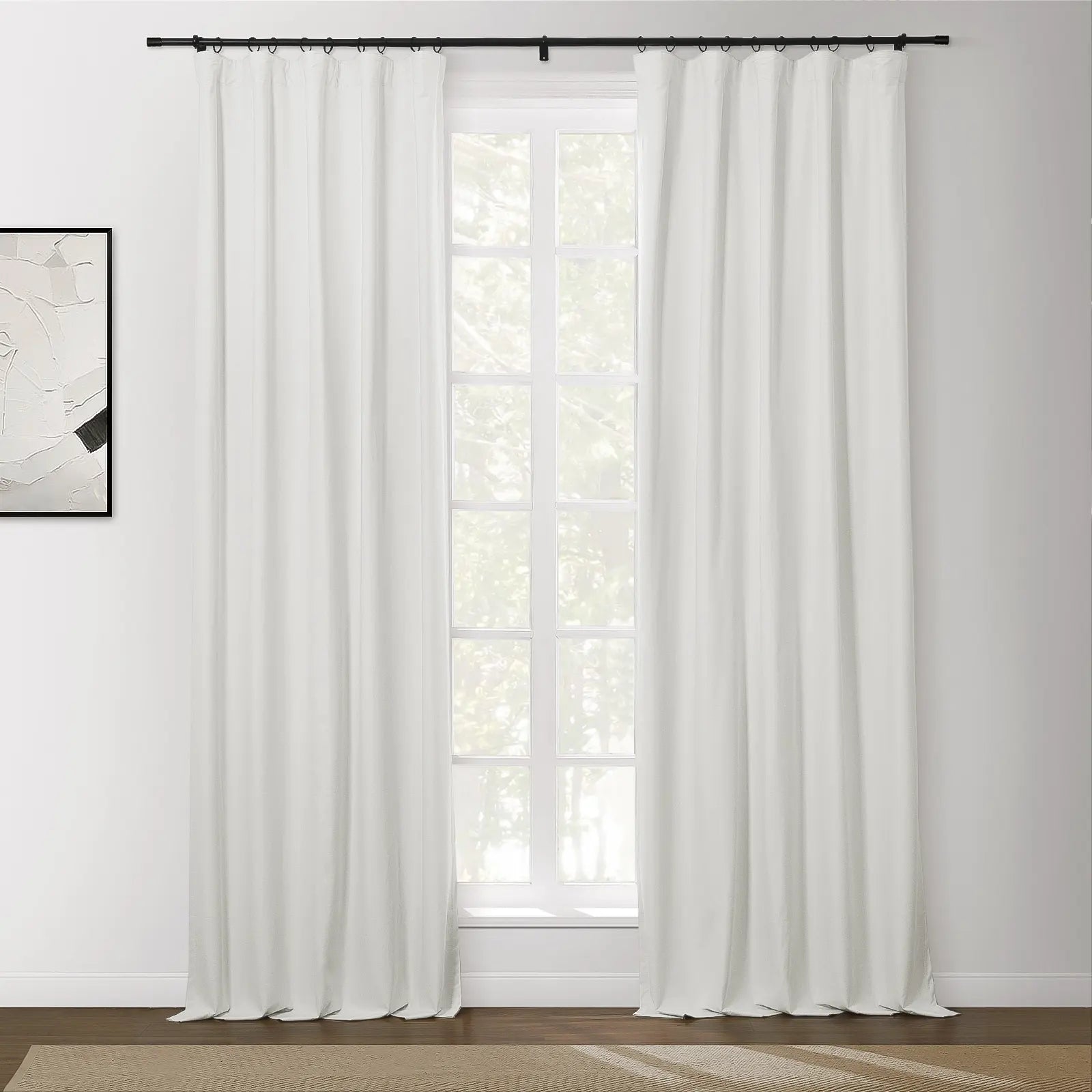 Lila 100% Blackout Curtains - Soft Blackout Drapes for Bedroom & Nursery - Light Blocking Window Treatments for Better Sleep