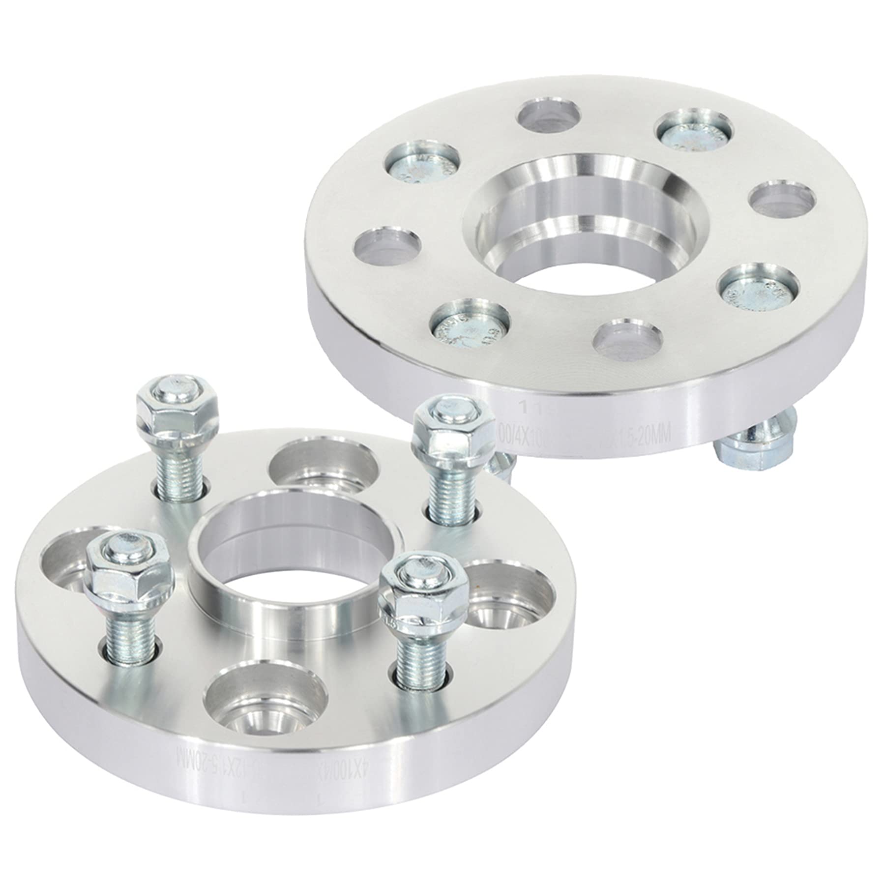 SCITOO 2Pcs 20mm Wheel Spacers 4x100 Bolt Pattern 54.1mm Hub Bore 12x1.5 Studs - Compatible with Ford Escort, Toyota Corolla, Celica, Echo, MR2, MR2 Spyder, Prius C, Tercel - Perfect for Enhanced Wheel Fitment & Performance Upgrades