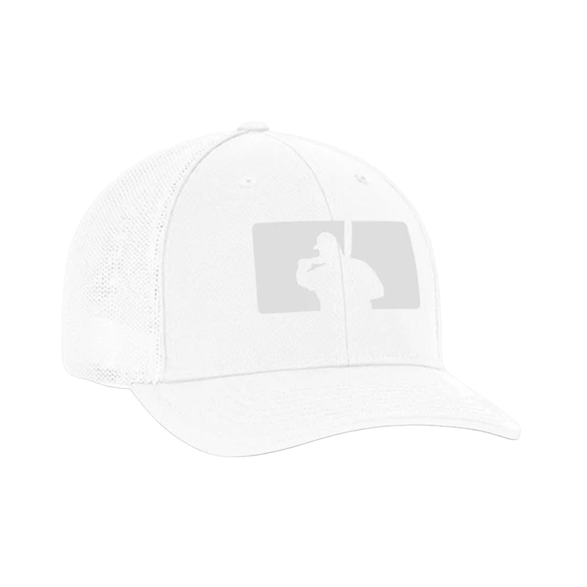 Fat Guy BP Fitted Hat 404M (White/Gray) - Adjustable Baseball Cap for Big Heads - Comfortable Cotton Blend for Men - Perfect for Sports, Outdoor Activities & Casual Wear