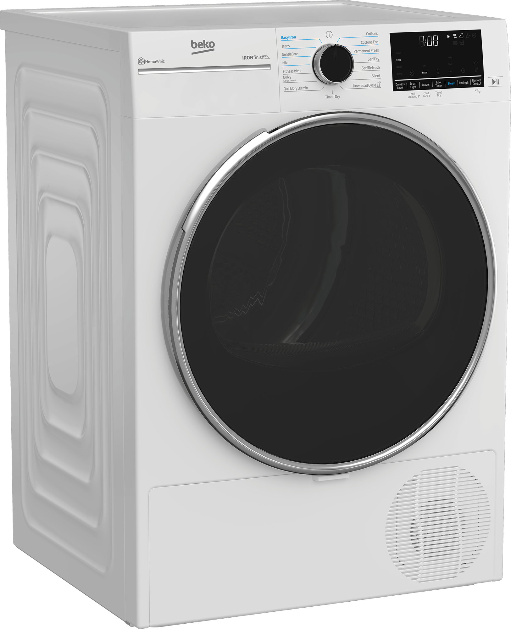 Beko HPD24414W2 24 Inch Heat Pump Ventless Front Load Dryer - Energy Efficient Laundry Solution for Apartments & Small Spaces
