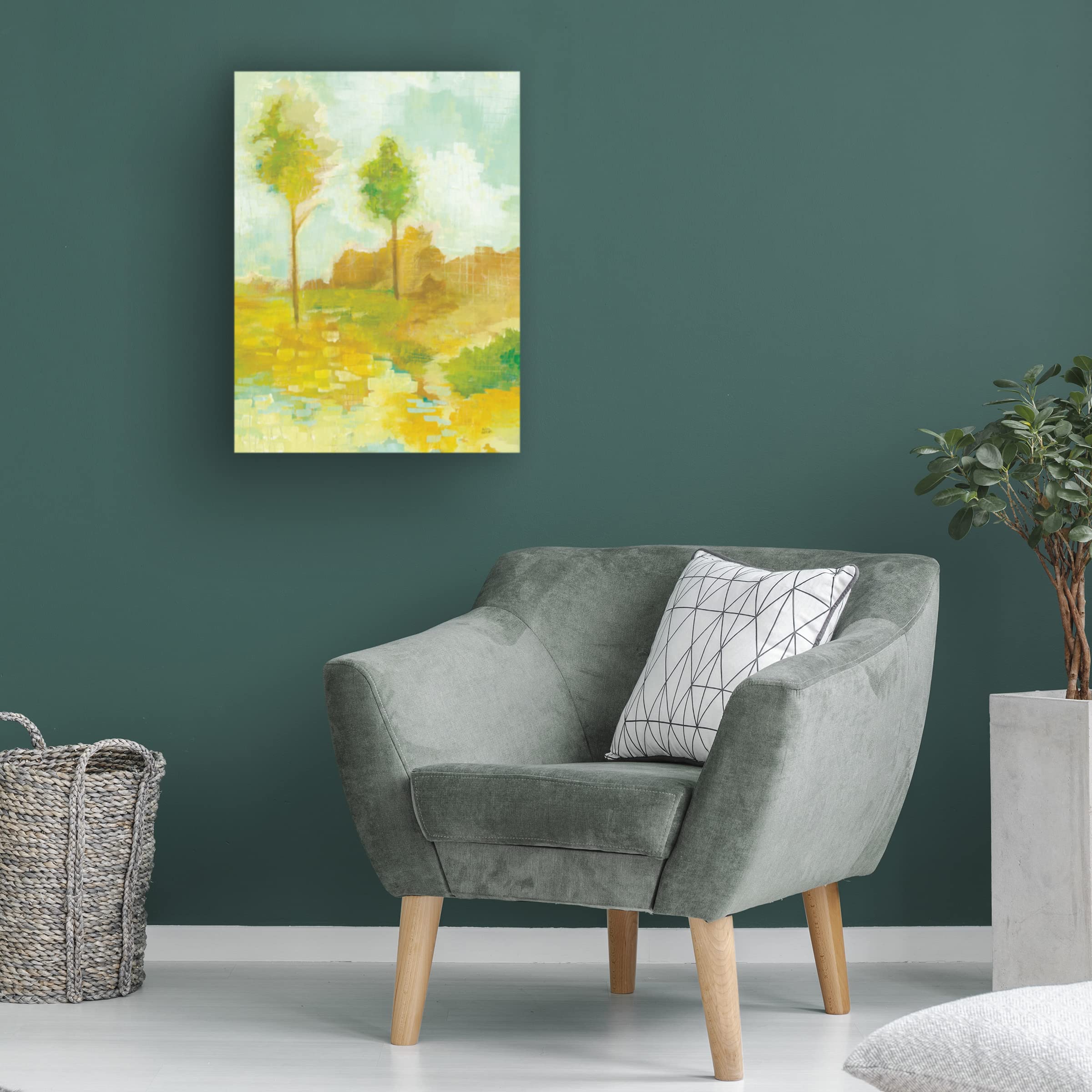 Trademark Fine Art 'Golden Hour III' Canvas Wall Art by Melissa Averinos - Stunning Landscape Painting for Living Room, Bedroom & Office Decor