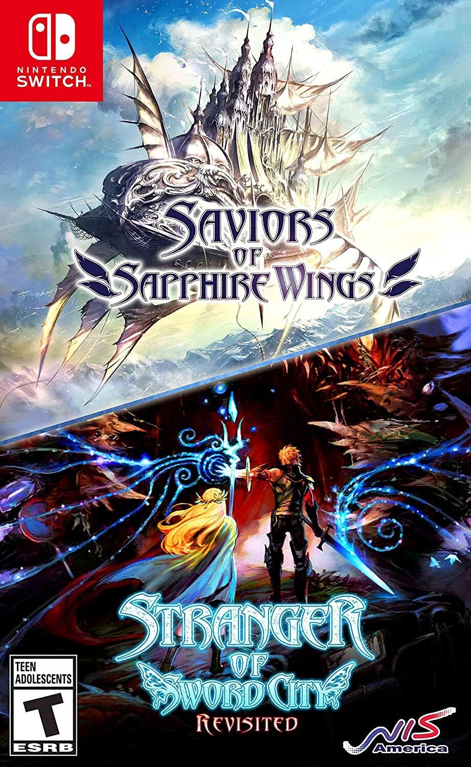 Saviors of Sapphire Wings & Stranger of Sword City Revisited - Nintendo Switch Game Bundle | Classic Dungeon RPG Adventure for Fantasy Lovers | Perfect for Home Gaming & Portable Play