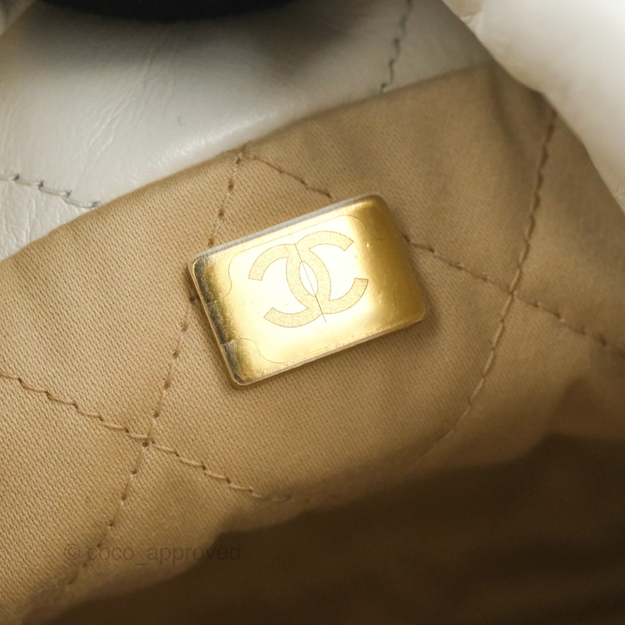 Chanel 22 Mini Bag in White Crumpled Calfskin Leather - Luxury Crossbody Purse for Women, Perfect for Date Night & Evening Events