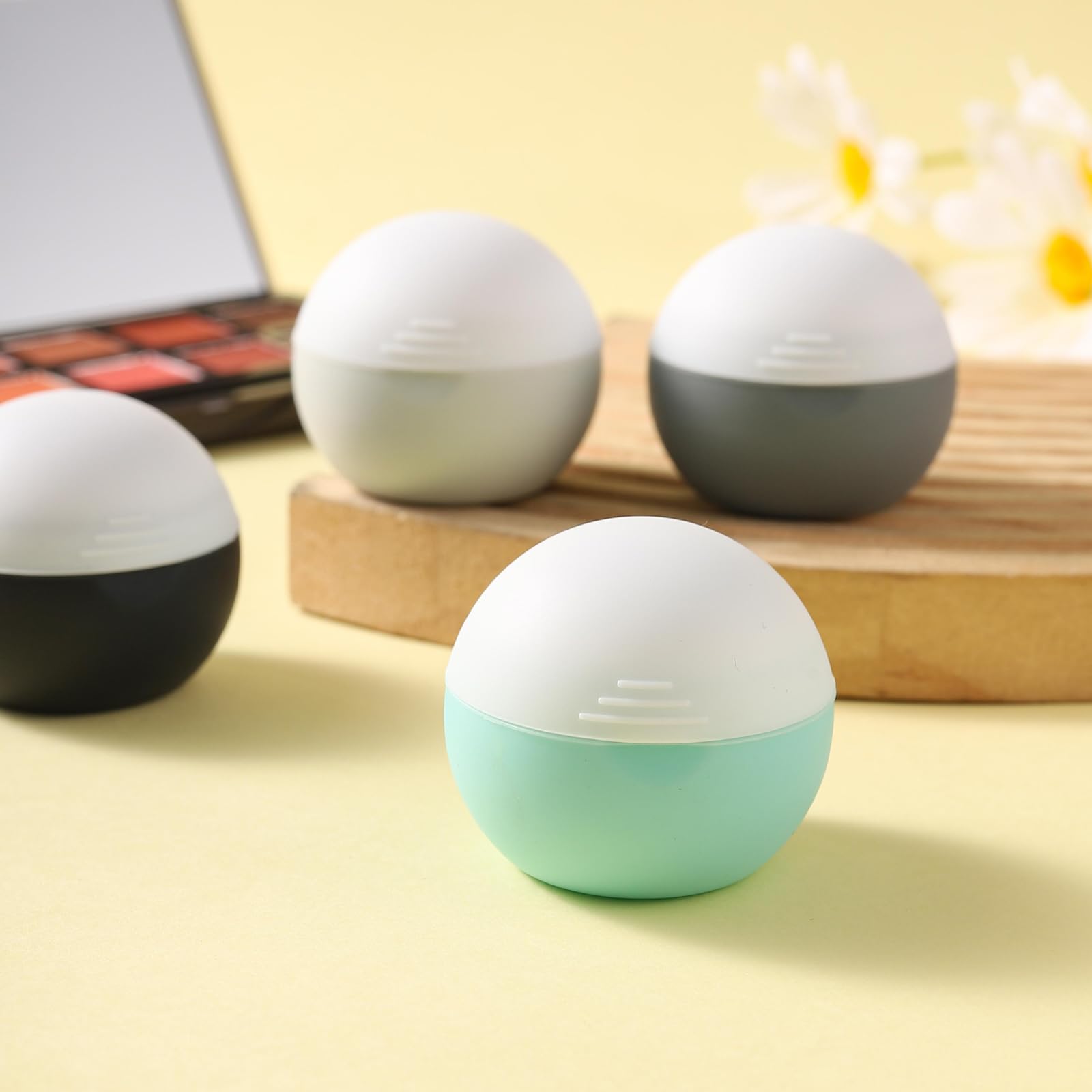 3oz TSA Approved Travel Size Toiletries - Leak-Proof Silicone Cream Jars for Cosmetic, Face & Body Care | Portable Travel Bottles with Storage Box | Perfect for Airplane Carry-On, Gym Bag & Vacation Essentials