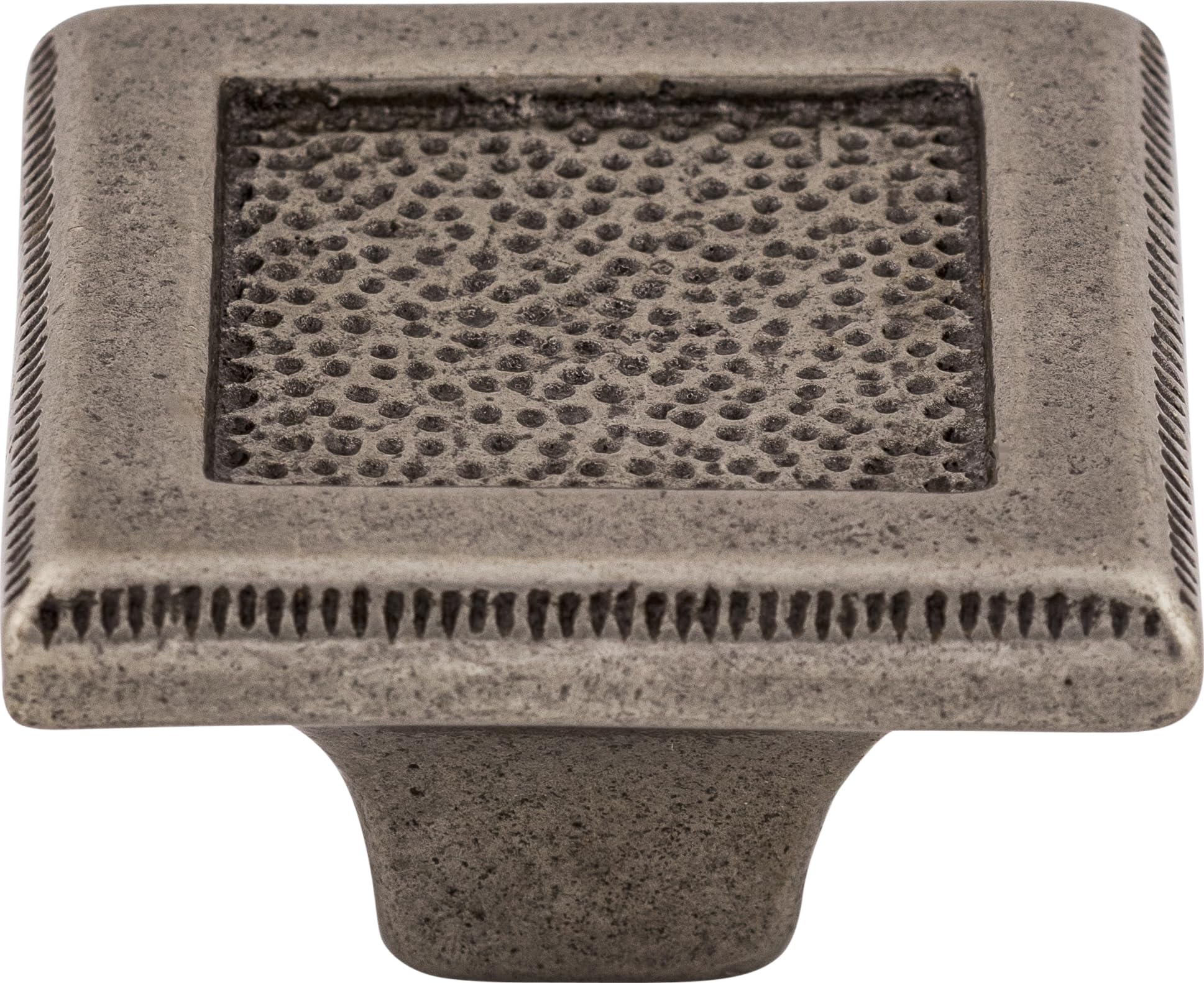 TKM1819 Square Inset Cast Iron Cabinet Knob - Durable Hardware for Kitchen Cabinets, Dressers & Furniture (Set of 1)