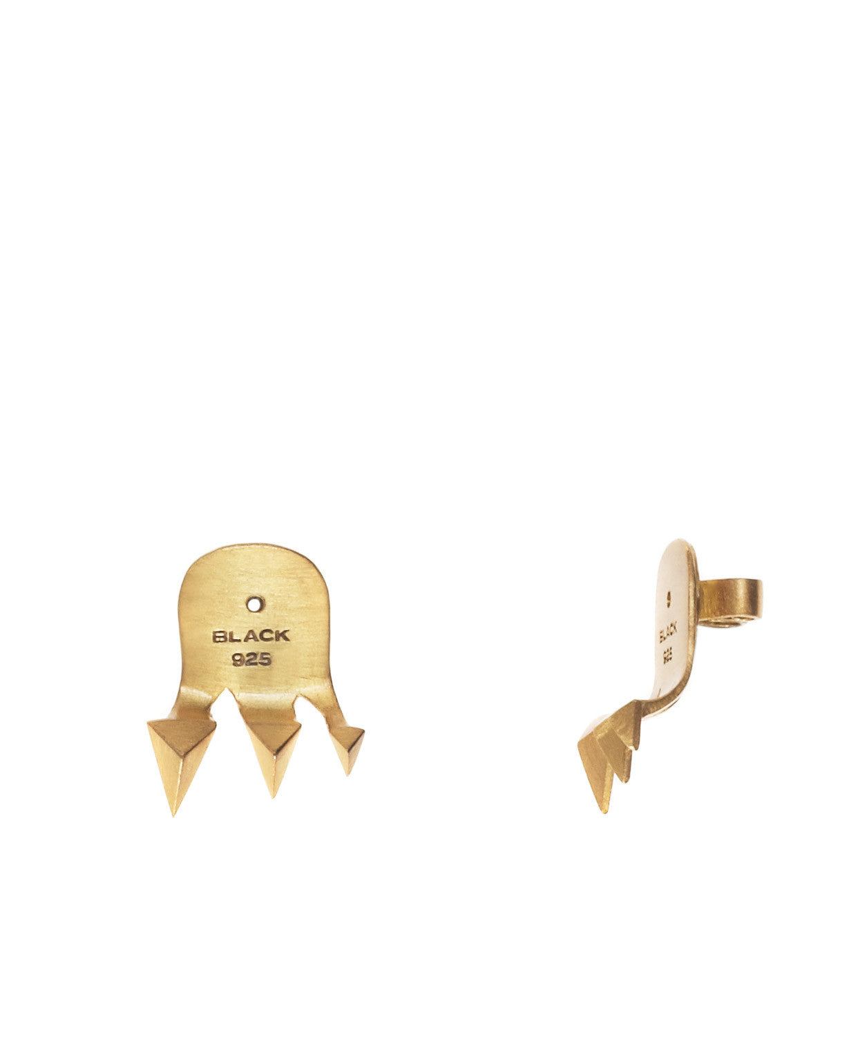 Shark Reverse Earring - Matte Gold Stainless Steel Jewelry for Women | Trendy Dangle Earrings for Parties, Dates & Everyday Wear