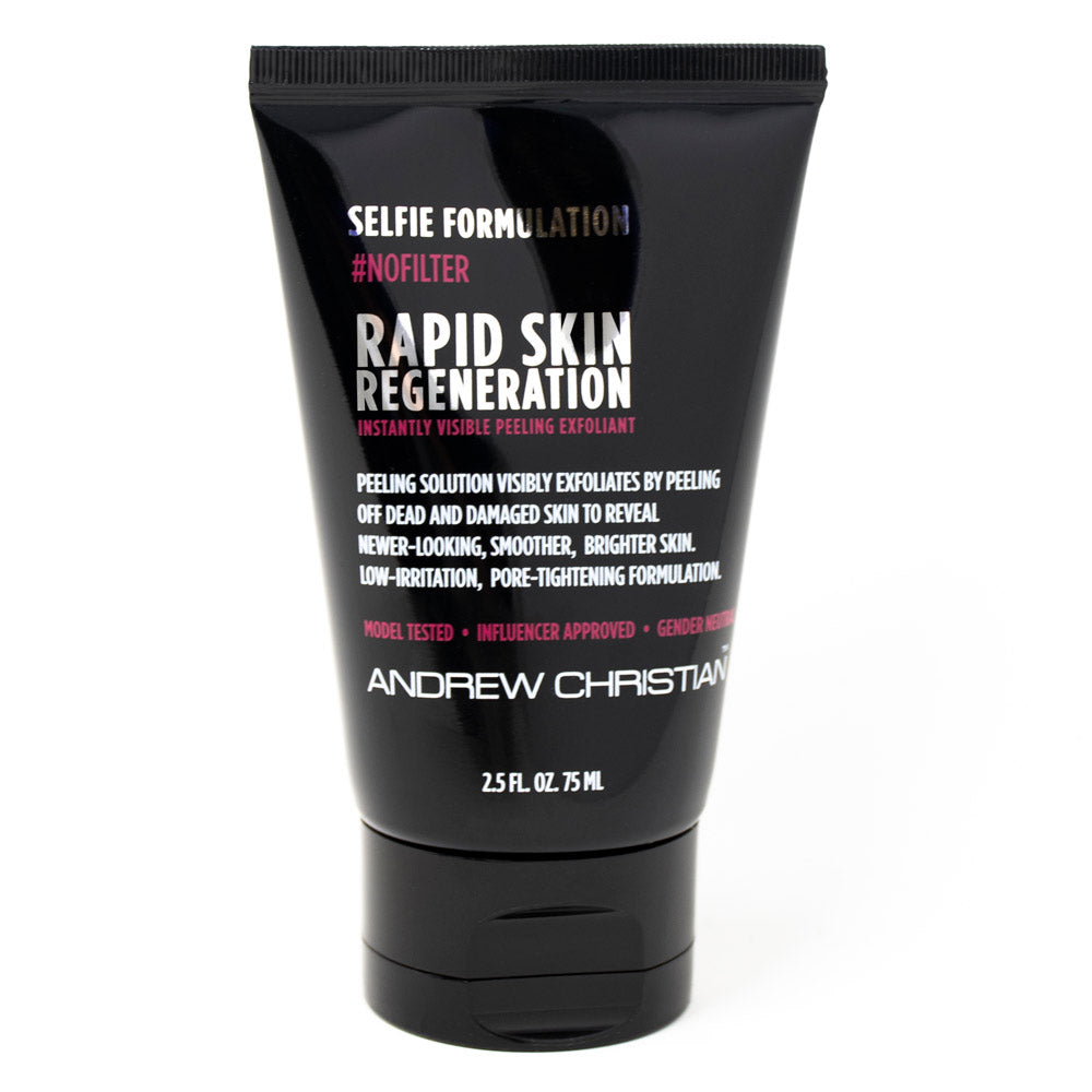 Andrew Christian Rapid Skin Regeneration Peeling Exfoliant - Gentle Face & Body Scrub for Smooth Skin | Perfect for Daily Skincare Routine & Post-Workout Refresh