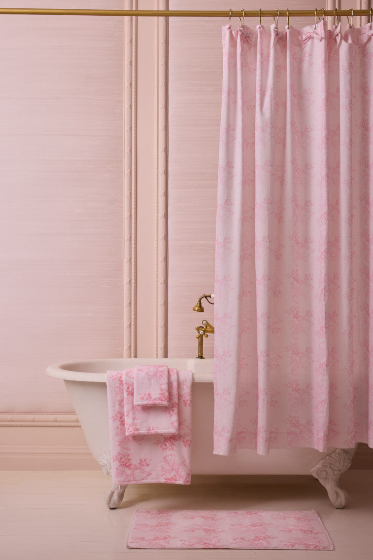Premium Linen Bow Shower Curtain - Elegant Bathroom Decor for Modern Homes | Water-Resistant & Stylish Design for Spa-Like Experience