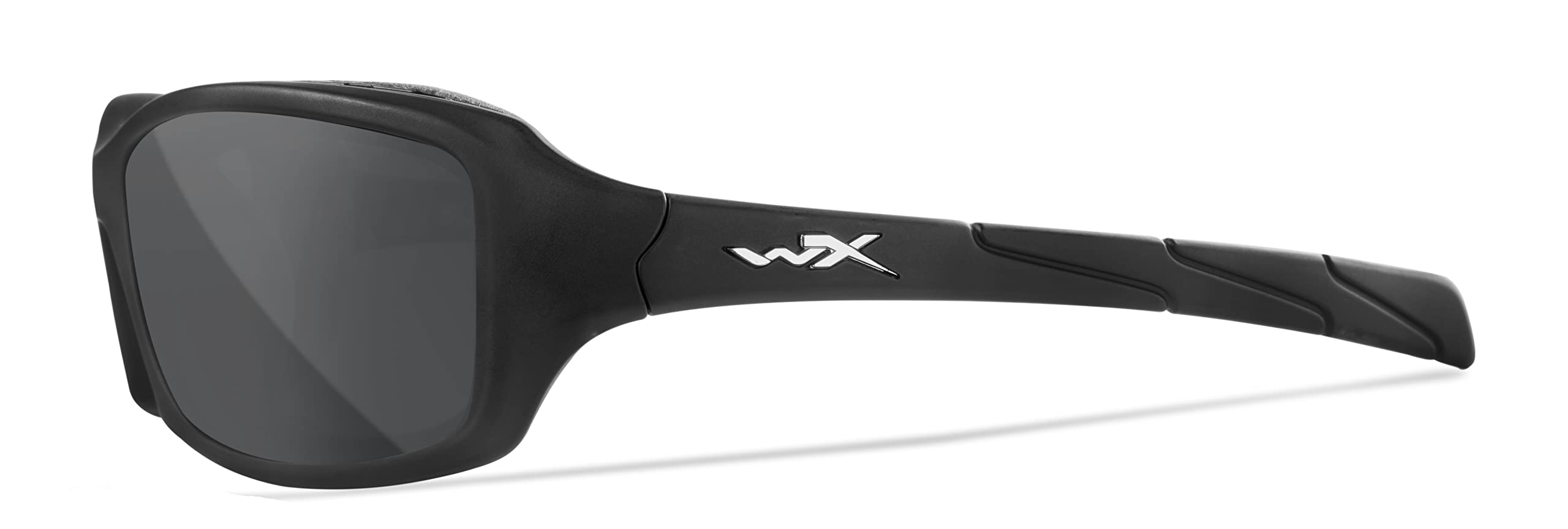 Wiley X Sleek ANSI Z87.1 Safety Sunglasses for Men & Women - UV Protection, Matte Black Frames with Smoke Grey Lenses - Ideal for Shooting, Fishing, Biking, Motorcycle Riding & Outdoor Sports
