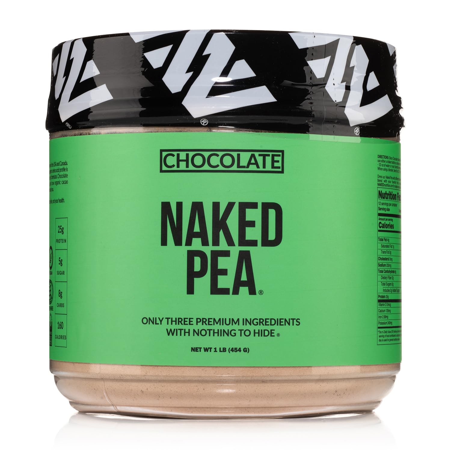 Premium Chocolate Pea Protein Isolate from USA Farms | Vegan, Gluten-Free, Soy-Free, Non-GMO Protein Powder (1LB) | Perfect for Smoothies, Baking & Post-Workout Recovery