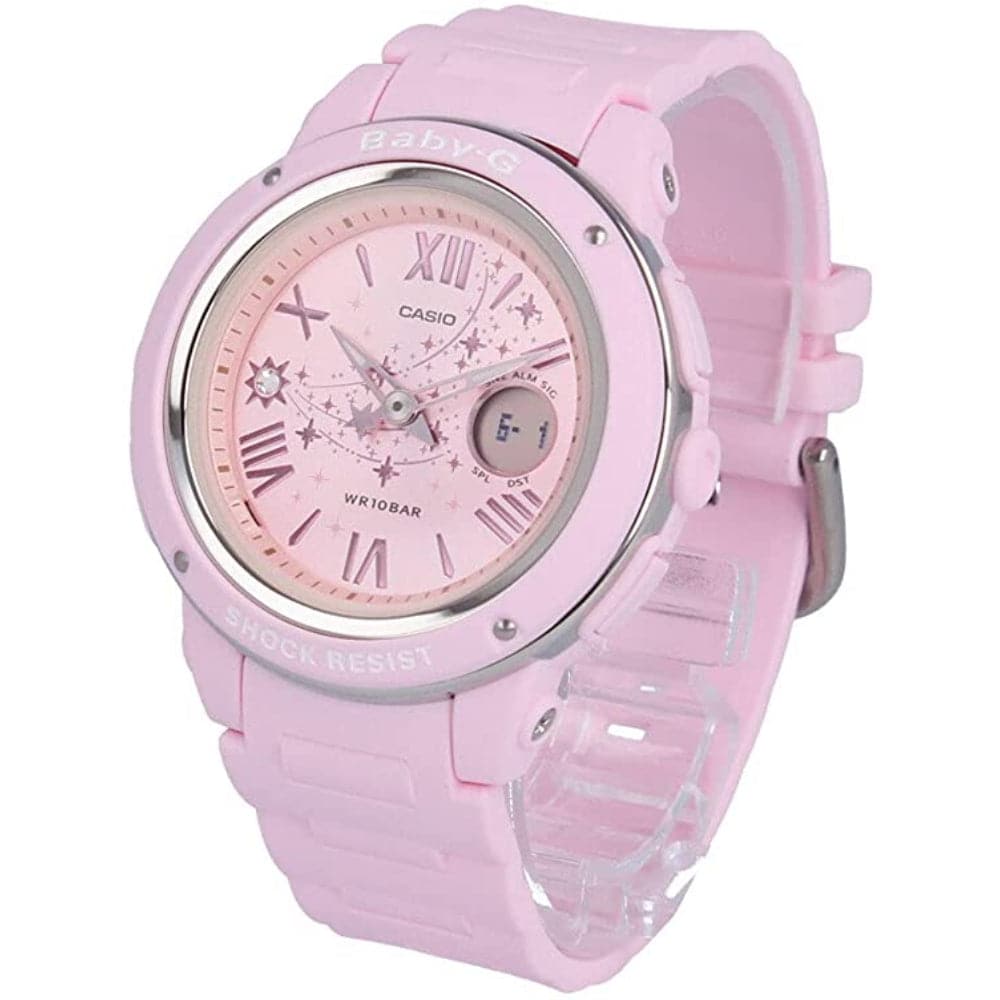 CASIO BABY-G BGA-150ST-4ADR Shooting Star Series Pink Women's Digital Sport Watch - Waterproof & Shock Resistant for Running, Swimming, Outdoor Activities