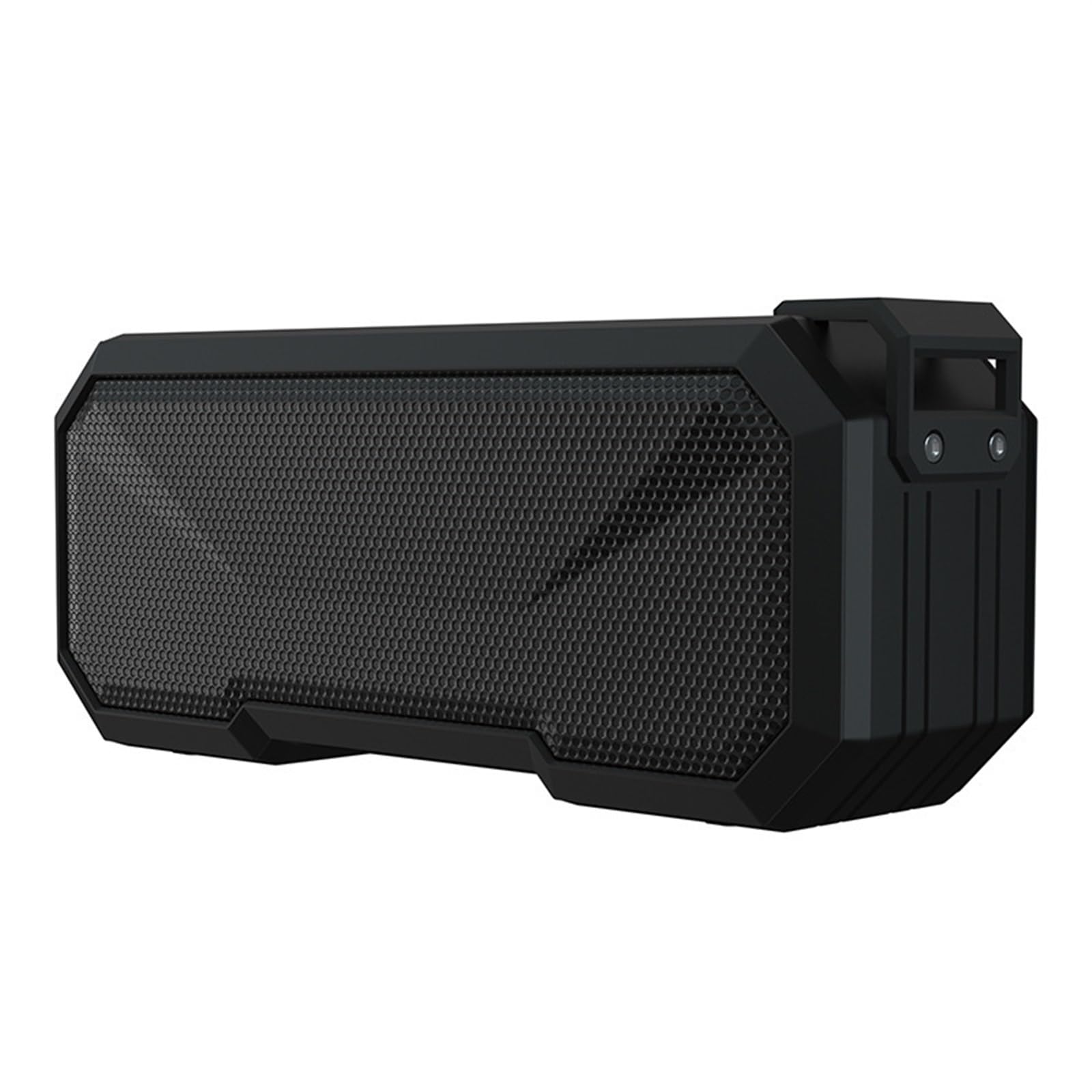 Fyrwqm IPX7 Waterproof Bluetooth Speaker - Wireless Portable Speaker with Colorful LED Lights, Built-in Power Bank, FM Radio & Powerful Bass - Perfect for Outdoor, Pool, Beach, and Camping (Grey)