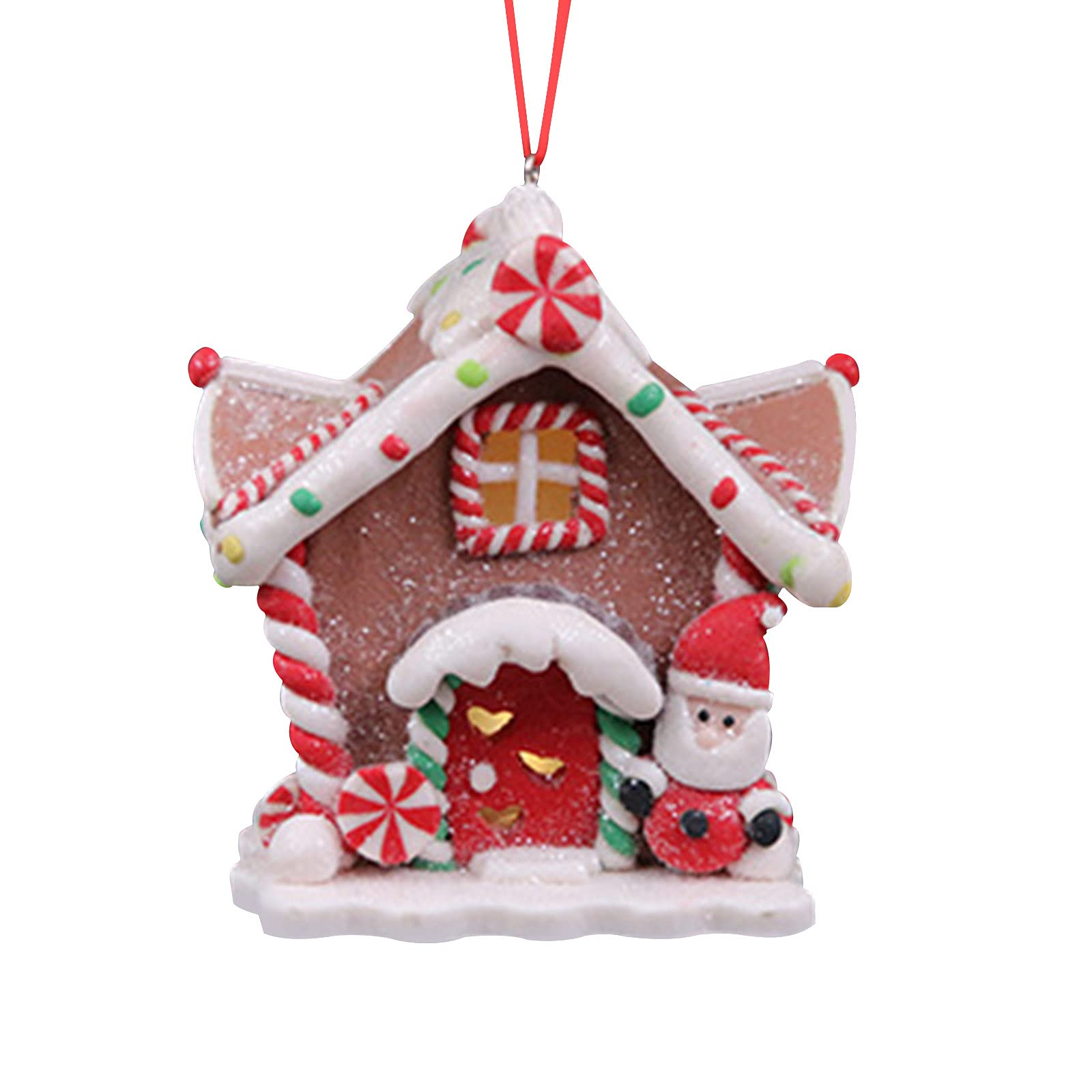 7#YO LED Christmas House Decorations - Glowing Holiday Pendant for Indoor/Outdoor Xmas Tree & Home Decor