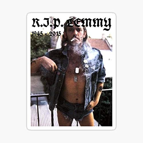 R.I.P. Lemmy Sticker - Premium Vinyl Decal for Cars, Trucks, Laptops, Windows & Walls - Durable Motorhead Tribute Sticker for Rock Fans, Bikers & Music Lovers - Perfect for Personalizing Vehicles, Tech Gear & Home Decor