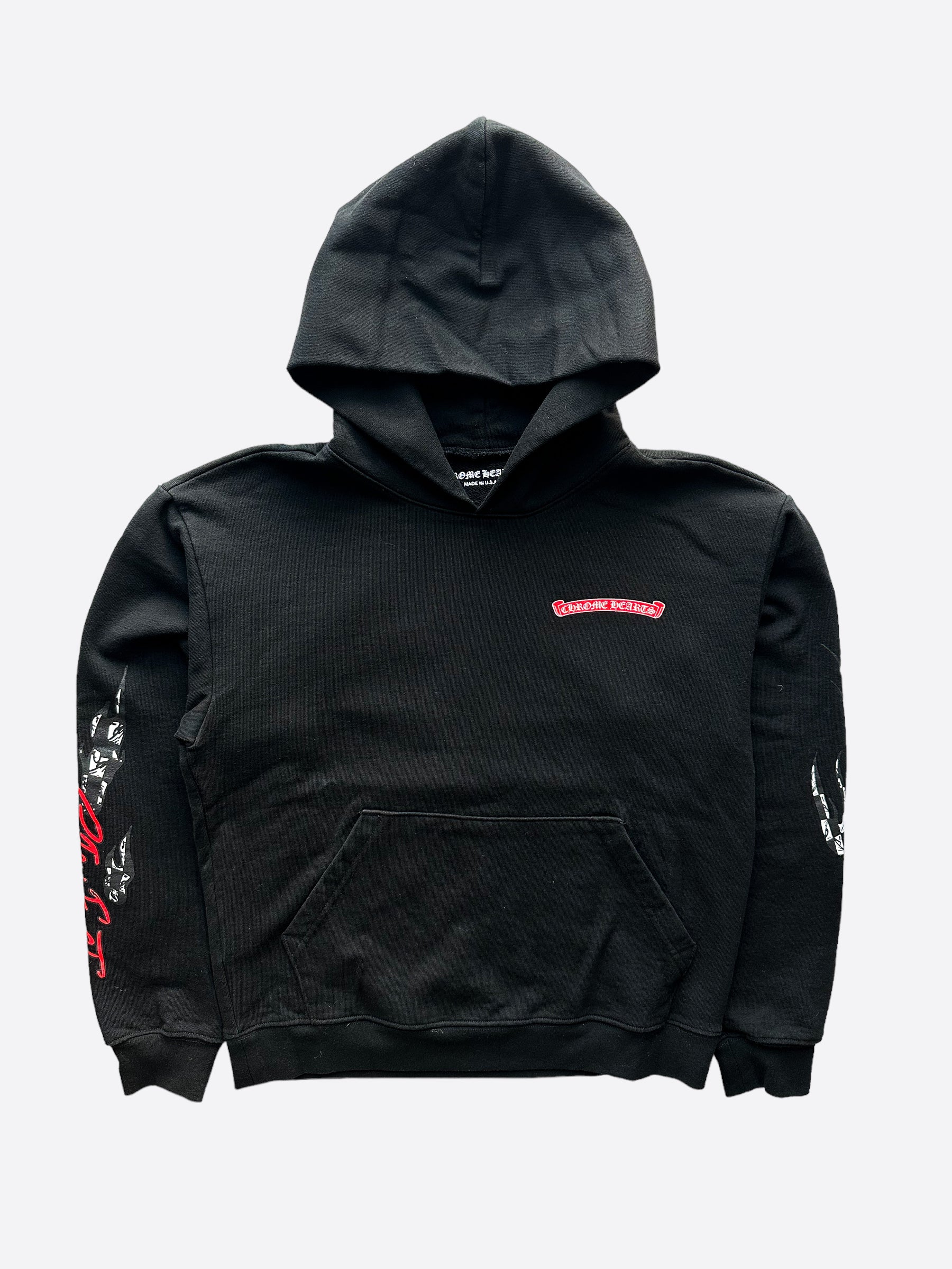 Chrome Hearts Black Matty Boy Stay Fast Hoodie for Men - Trendy Streetwear Pullover for Casual Outfits & Urban Fashion