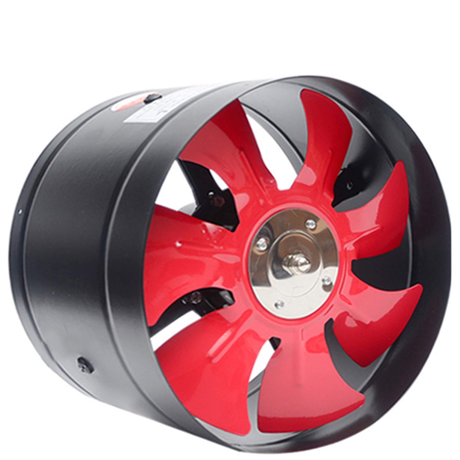 12 Inch Inline Duct Fan 220V 120W - High Power HVAC Exhaust & Intake Fan for Bathroom, Basement, Greenhouse, Attic & Kitchen - Ultra Quiet Operation, Energy Efficient, Durable Black Design - Perfect for Ventilation, Air Circulation & Odor Removal