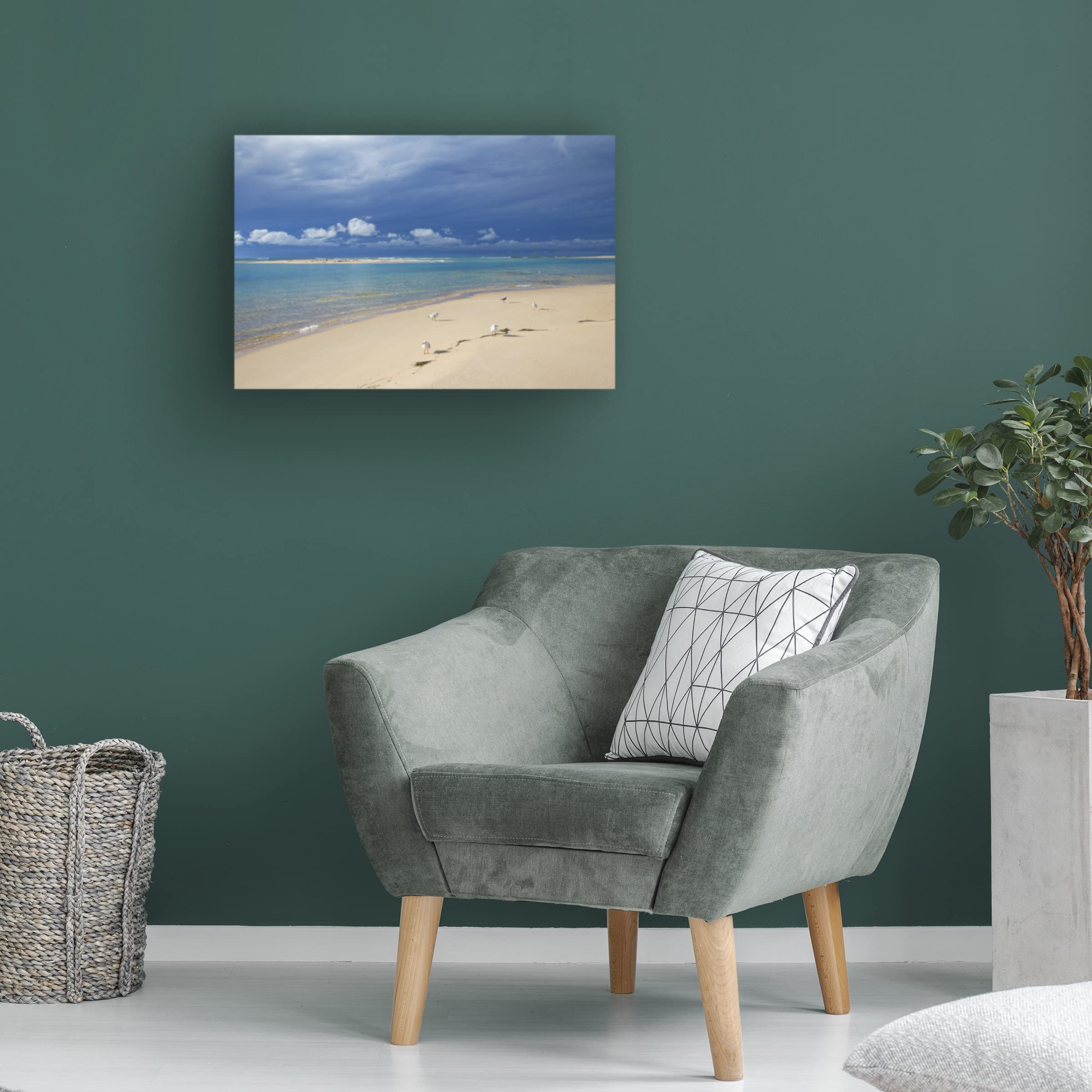 Trademark Fine Art 'Born to Be on a Beach' Canvas Wall Art Print by Beata Czyżowska | Coastal Decor for Living Room, Bedroom & Beach House | Ocean Themed Home Decor