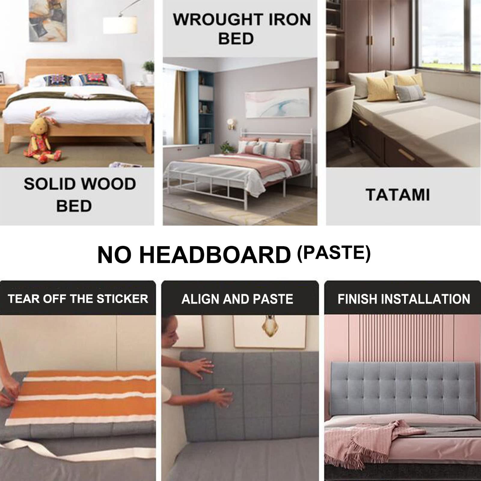 Ergonomic Headboard Cushion Wedge - Soft Thickened Back Support Pillow with Removable Cover - Perfect for Day Beds, Bunk Beds & Headboard-Free Beds (59