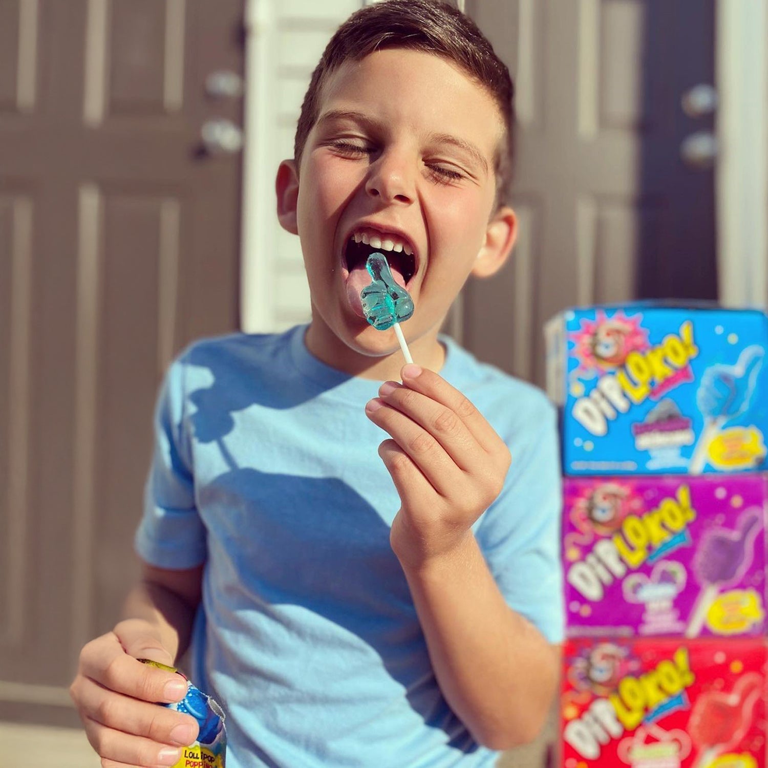 DipLoko! Boom Blueberry Flavored Candy - 24 Count Box | Perfect for Parties, Gifts & Snacking