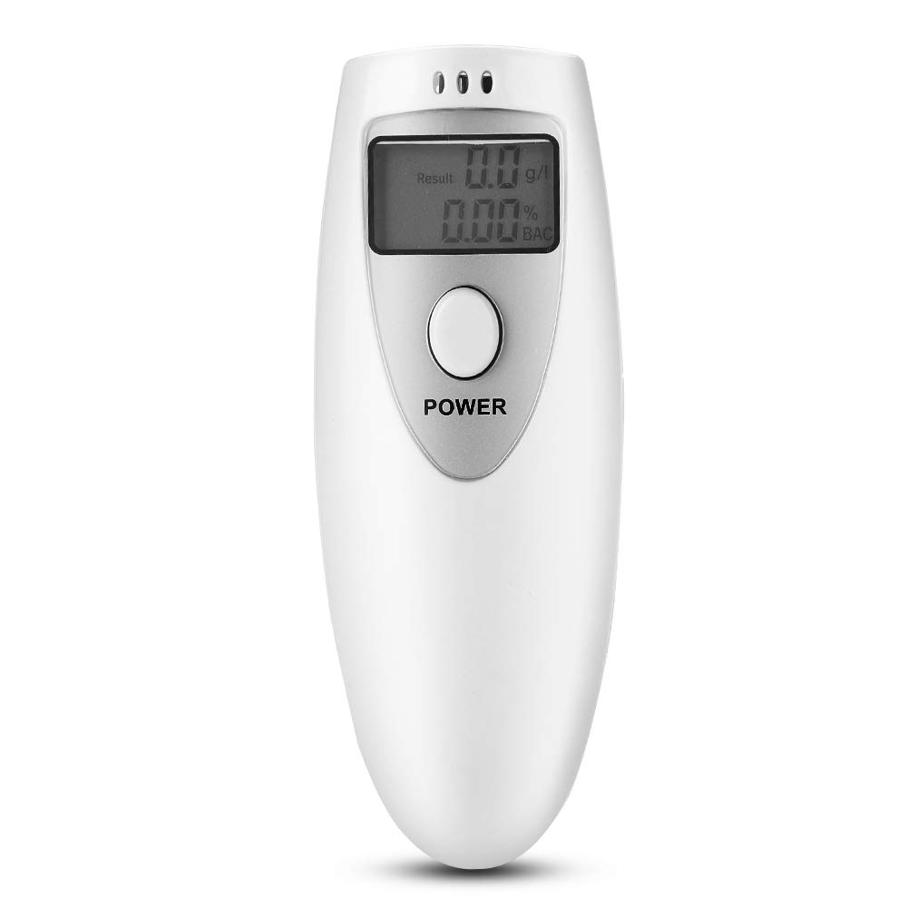 Mini High Precision Breath Alcohol Tester - Portable BAC Detector with LCD Backlight & Clear Display for Personal, Workplace & Road Safety Use